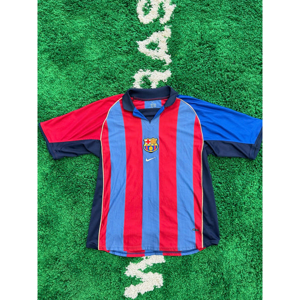 Barcelona Home Shirt 2001-2002 Guardiola #4 XL | KershKits