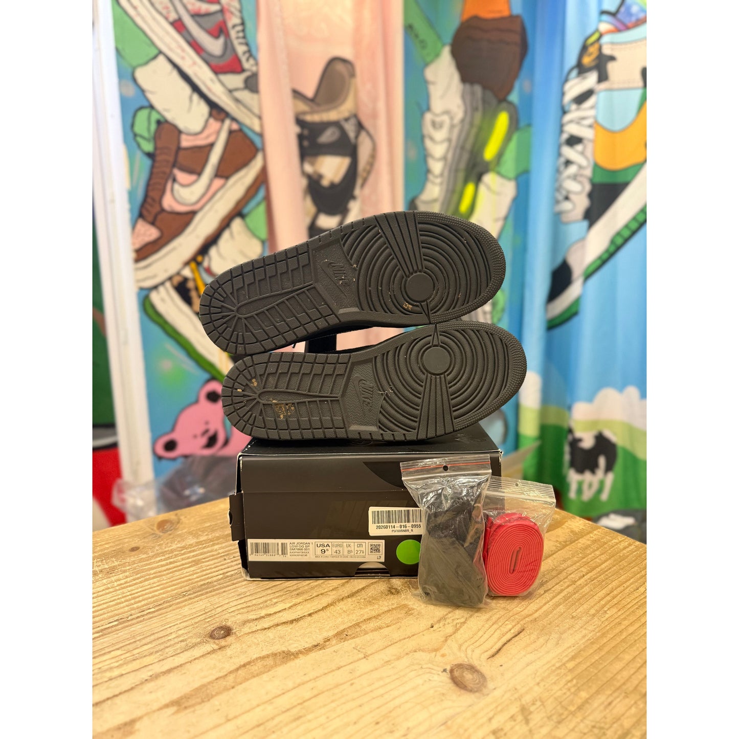 Jordan 1 Low Travis Scott Black Phantom UK 8.5.