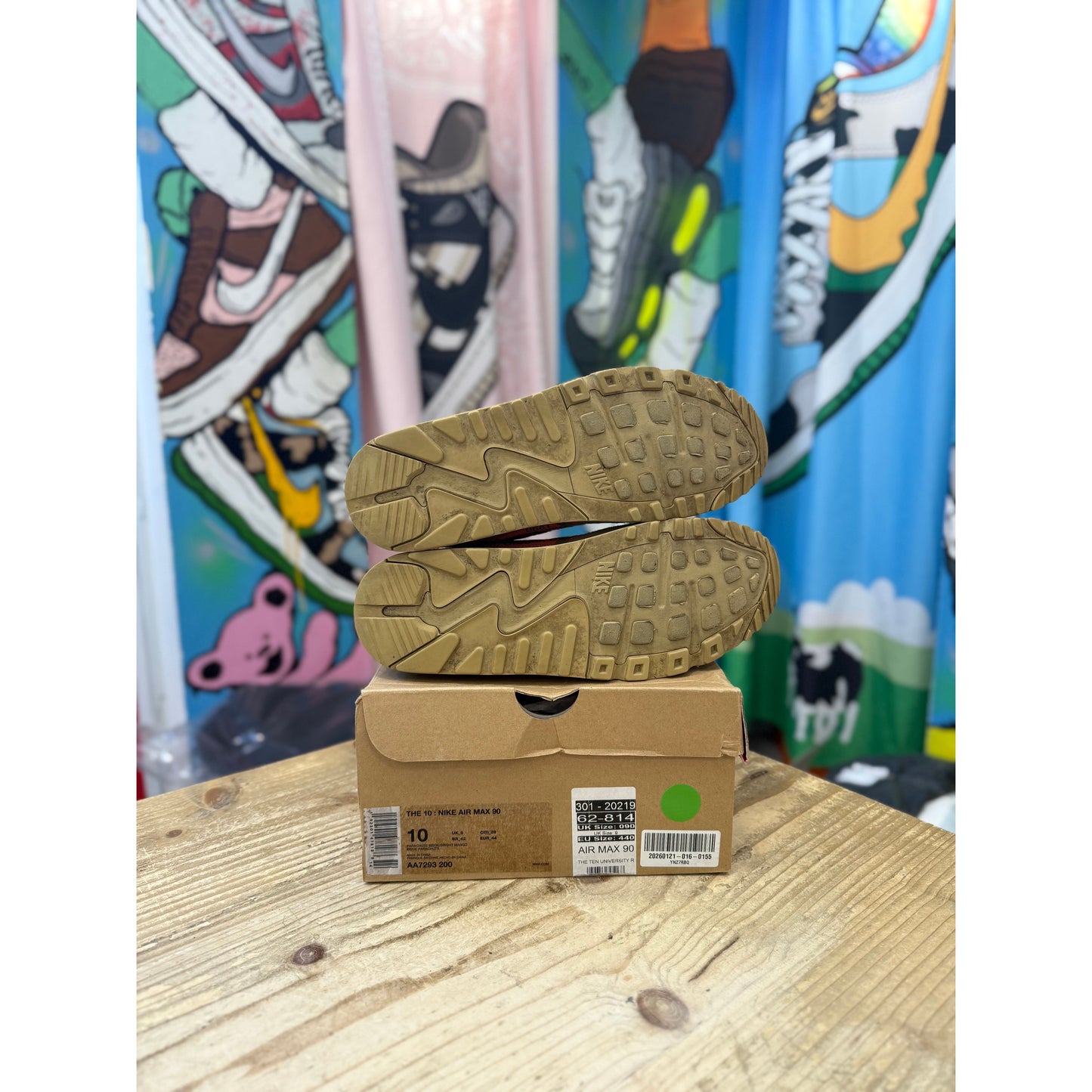 Nike Air Max 90 Off White Desert Ore UK 9.