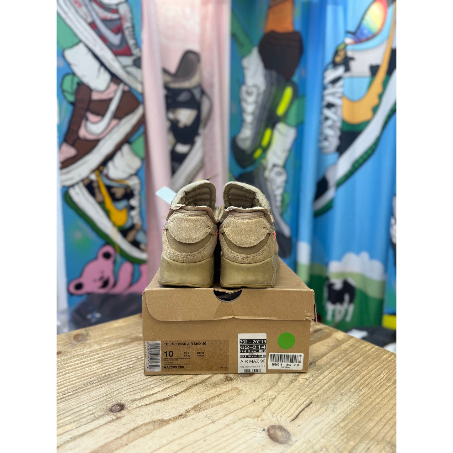 Nike Air Max 90 Off White Desert Ore UK 9.