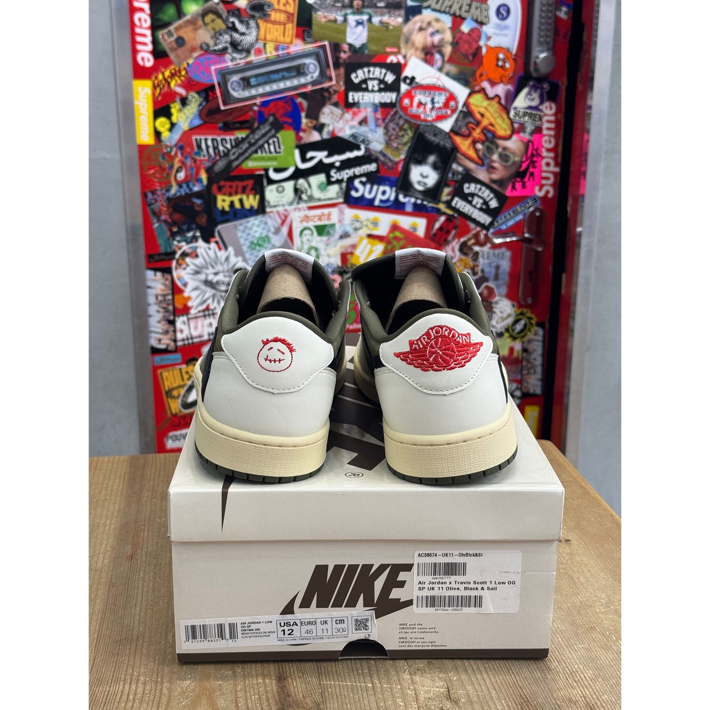 Jordan 1 Retro Low OG SP Travis Scott Medium Olive UK 11