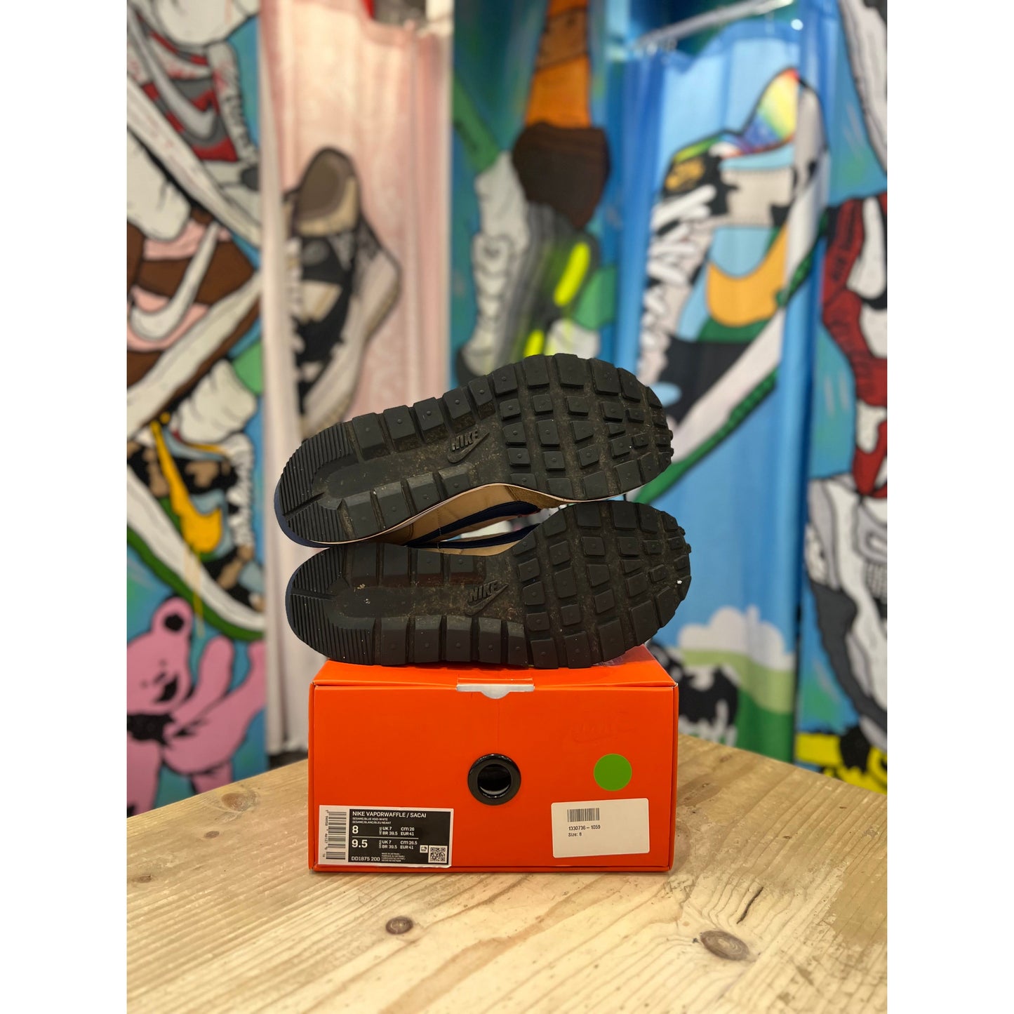 Nike Sacai Vapourwaffle Sesame UK7