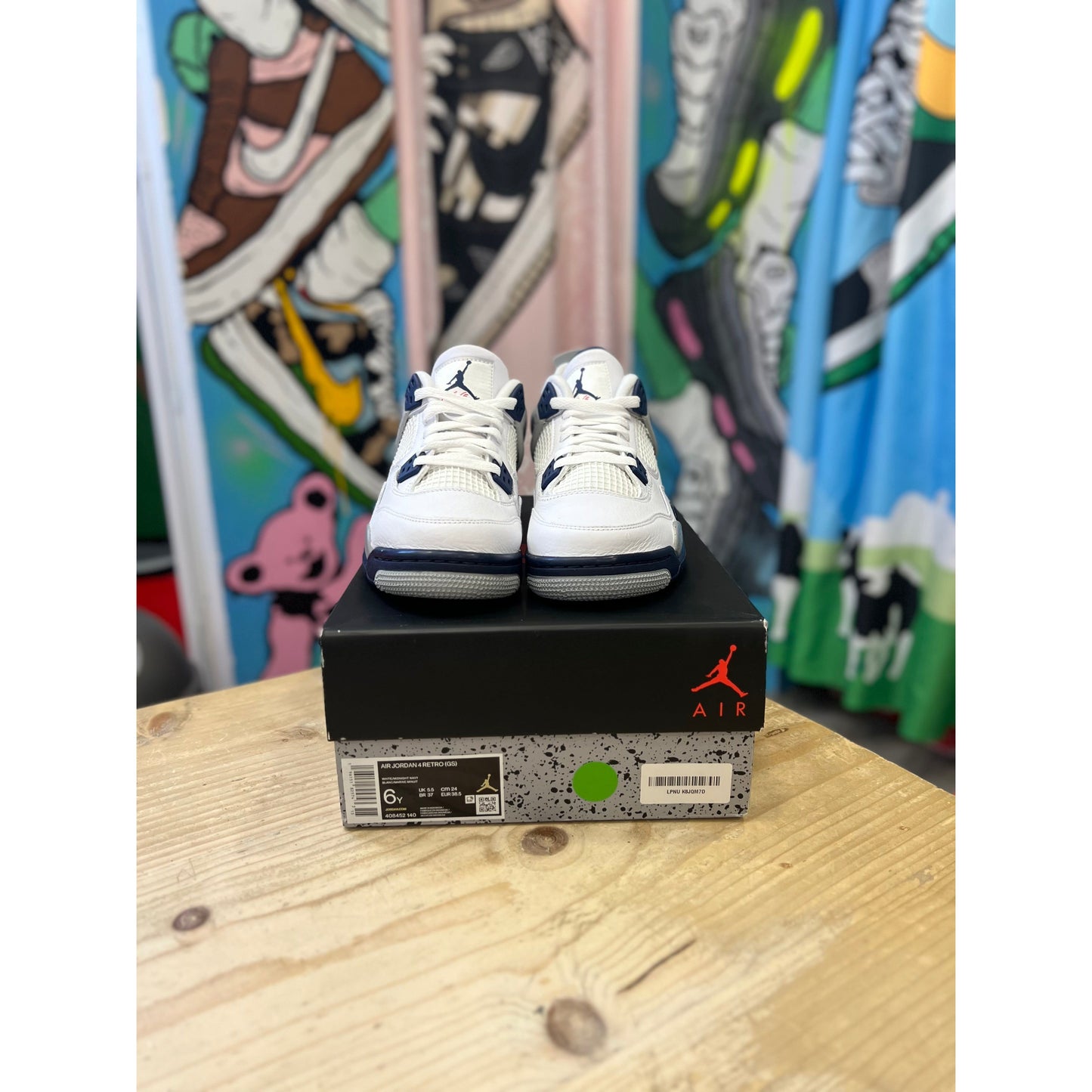 Jordan 4 Midnight Navy UK5.5