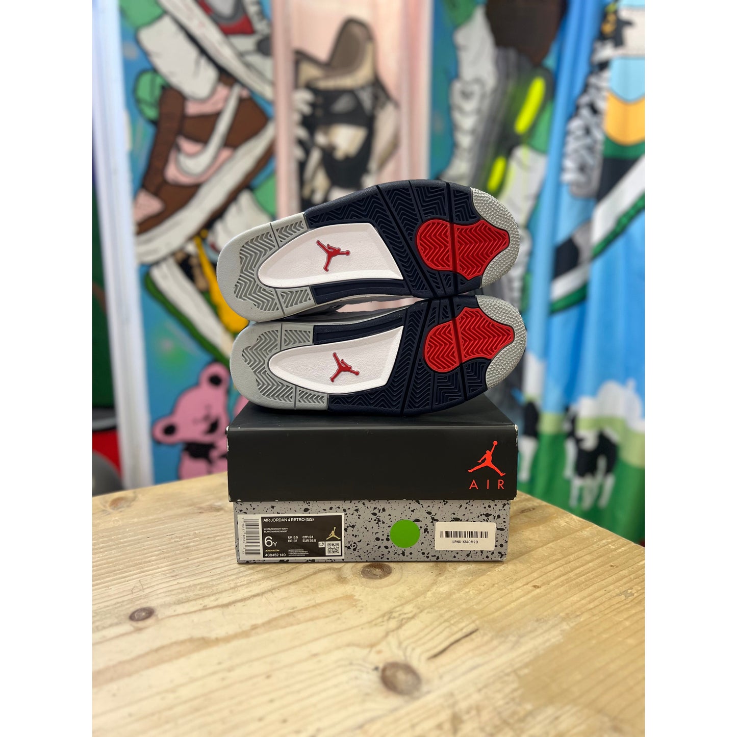 Jordan 4 Midnight Navy UK5.5
