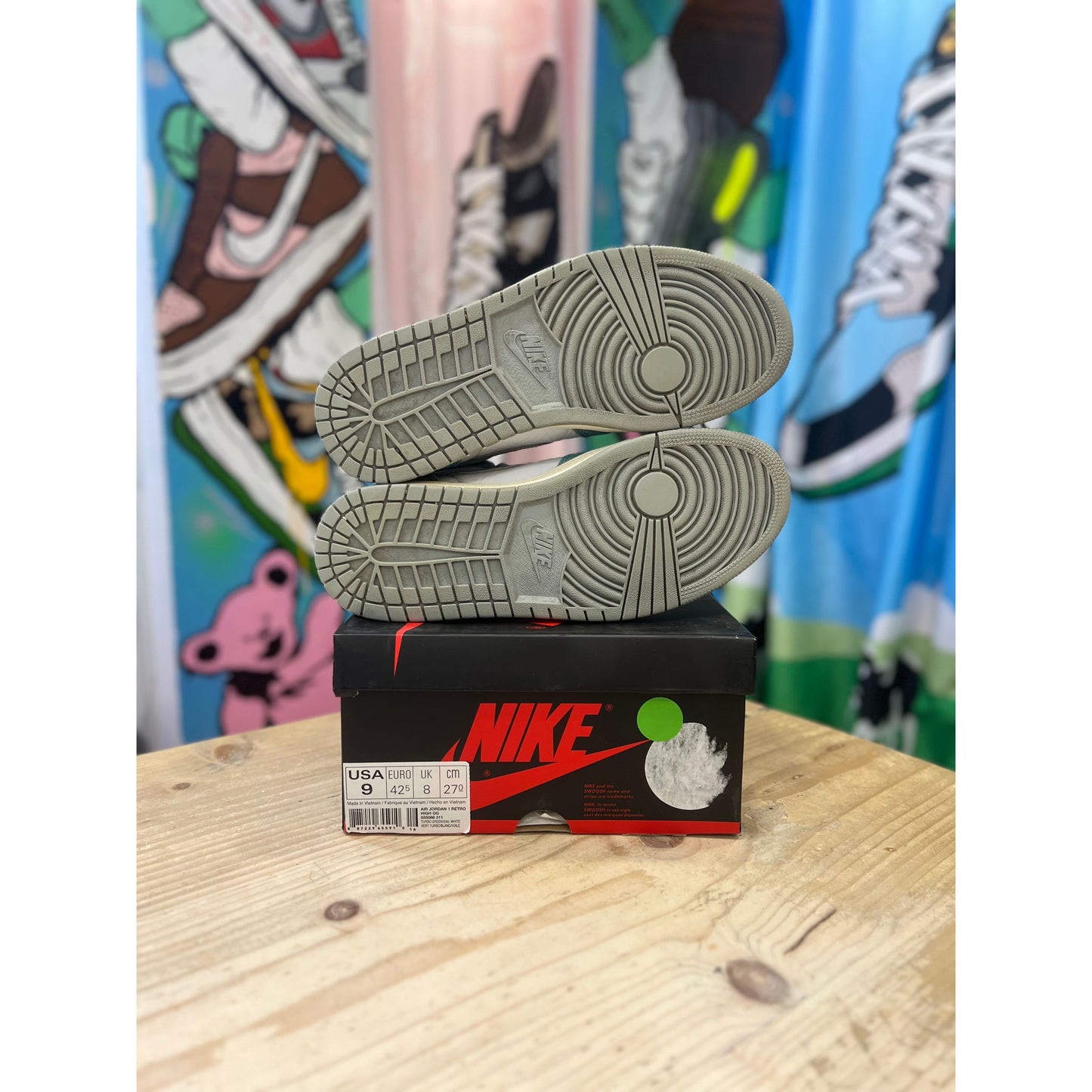Jordan 1 Retro High Turbo Green UK 8