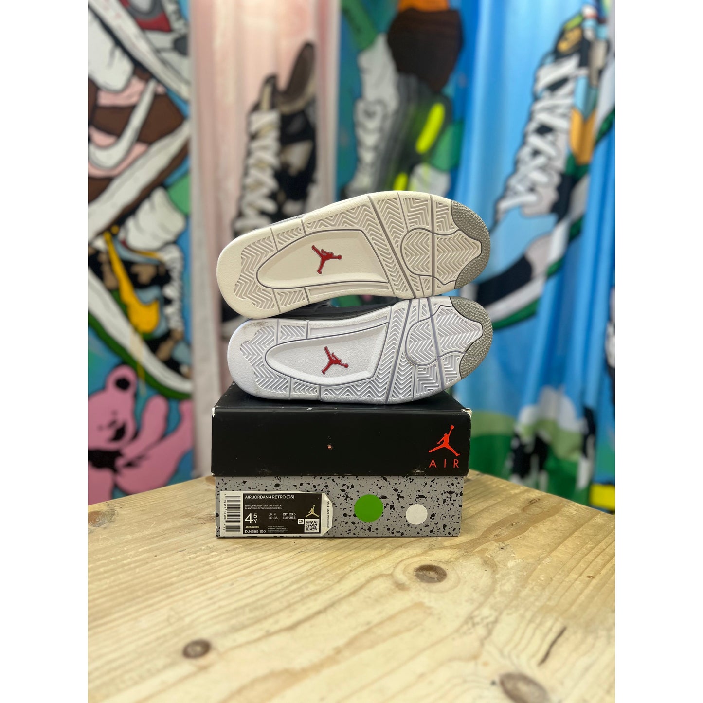 Jordan 4 Retro White Oreo (2021) (GS) UK 4