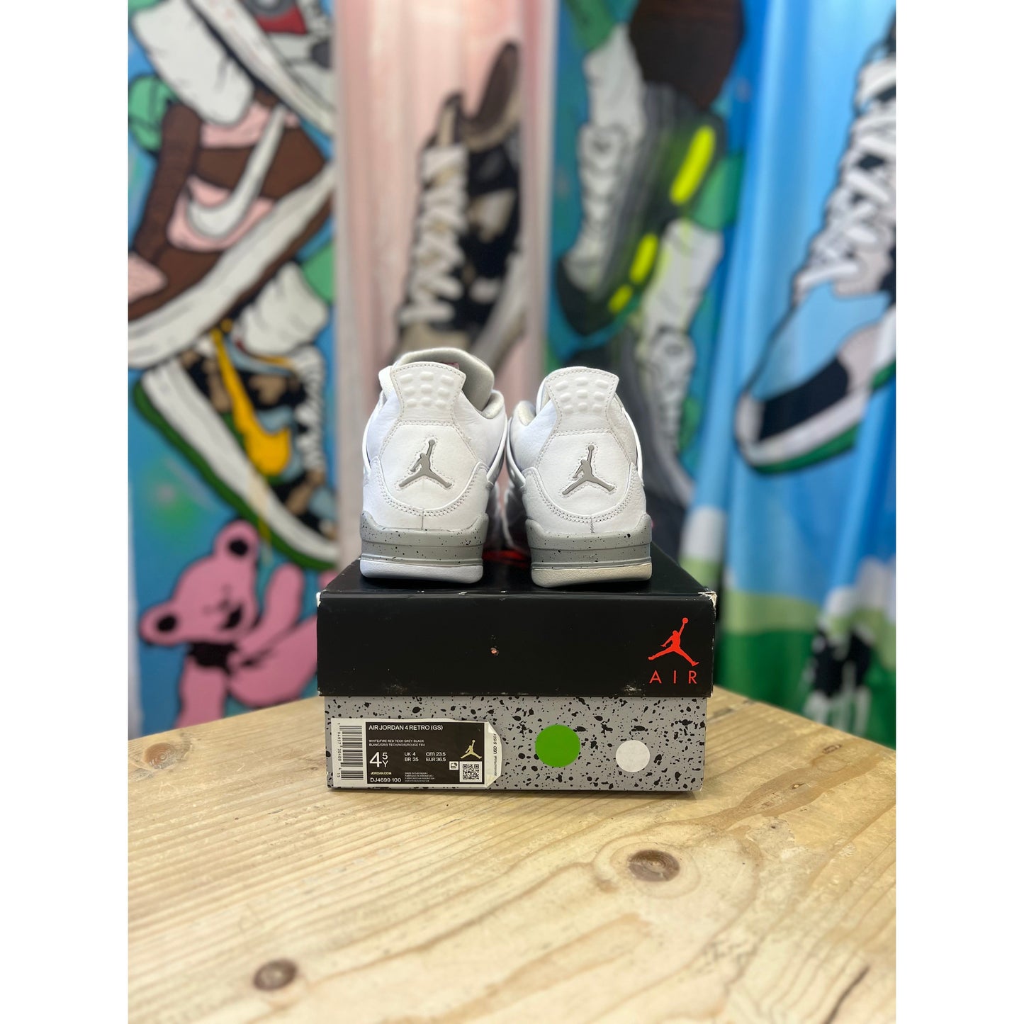 Jordan 4 Retro White Oreo (2021) (GS) UK 4