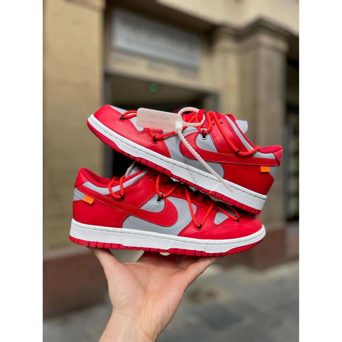 off white red nike