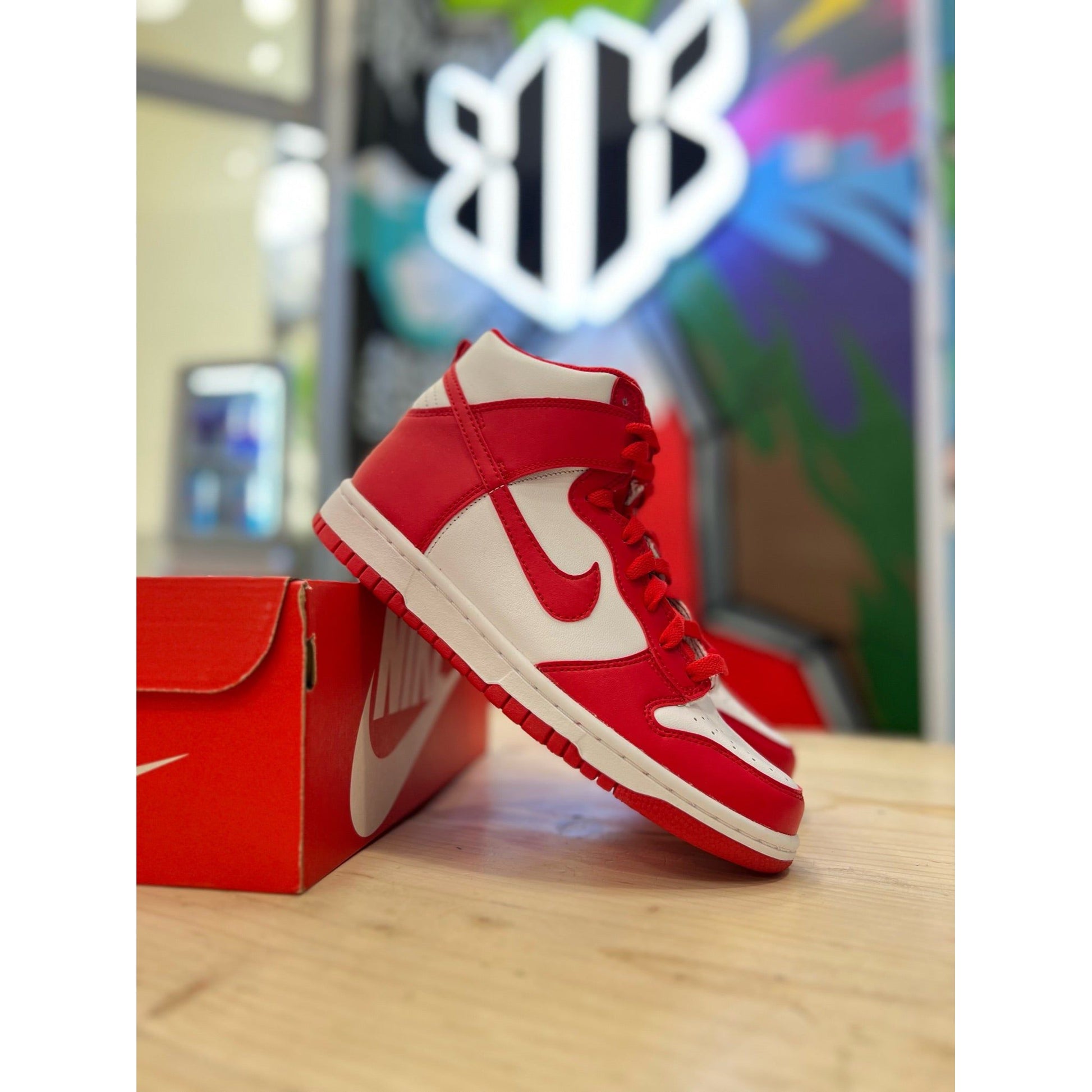 Nike Dunk High University Red (GS) by Nike in Shoes. Available at KershKicks for £95.00. A must-have for fans of Nike looking to elevate their style with this Shoes.