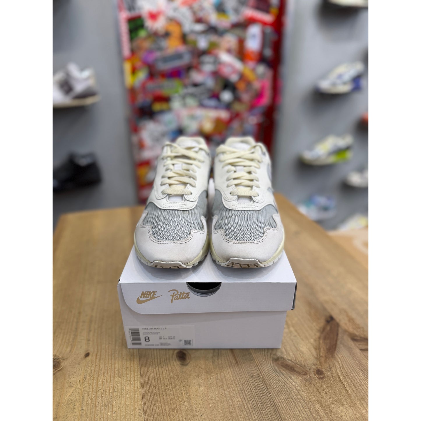 Nike Air Max 1 Patta Waves White UK 7