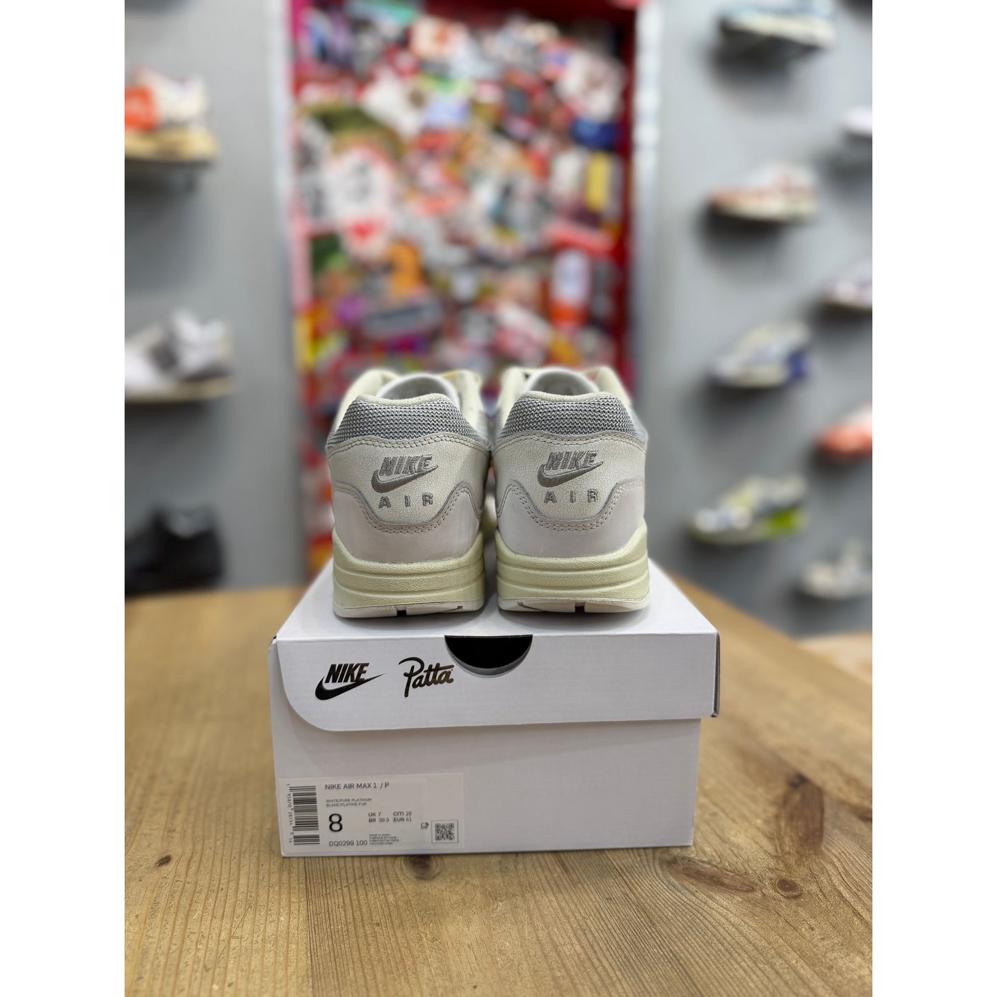 Nike Air Max 1 Patta Waves White UK 7