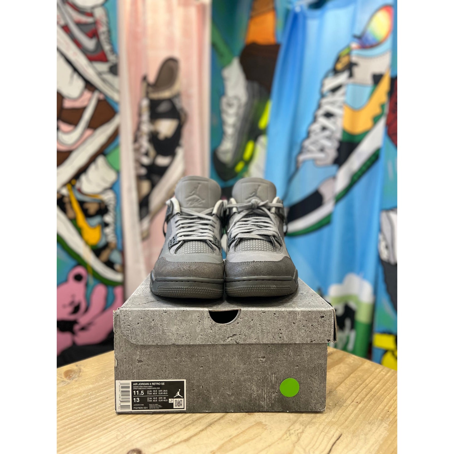 Jordan 4 Wet Cement UK10.5