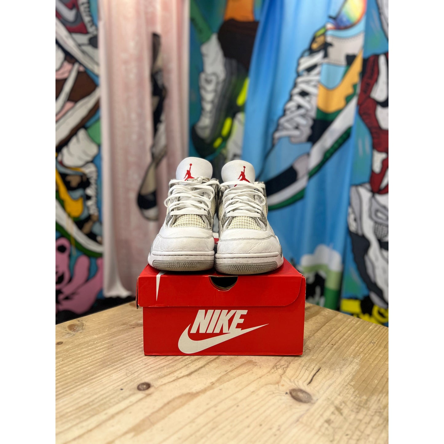 Jordan 4 White Oreo UK9.5