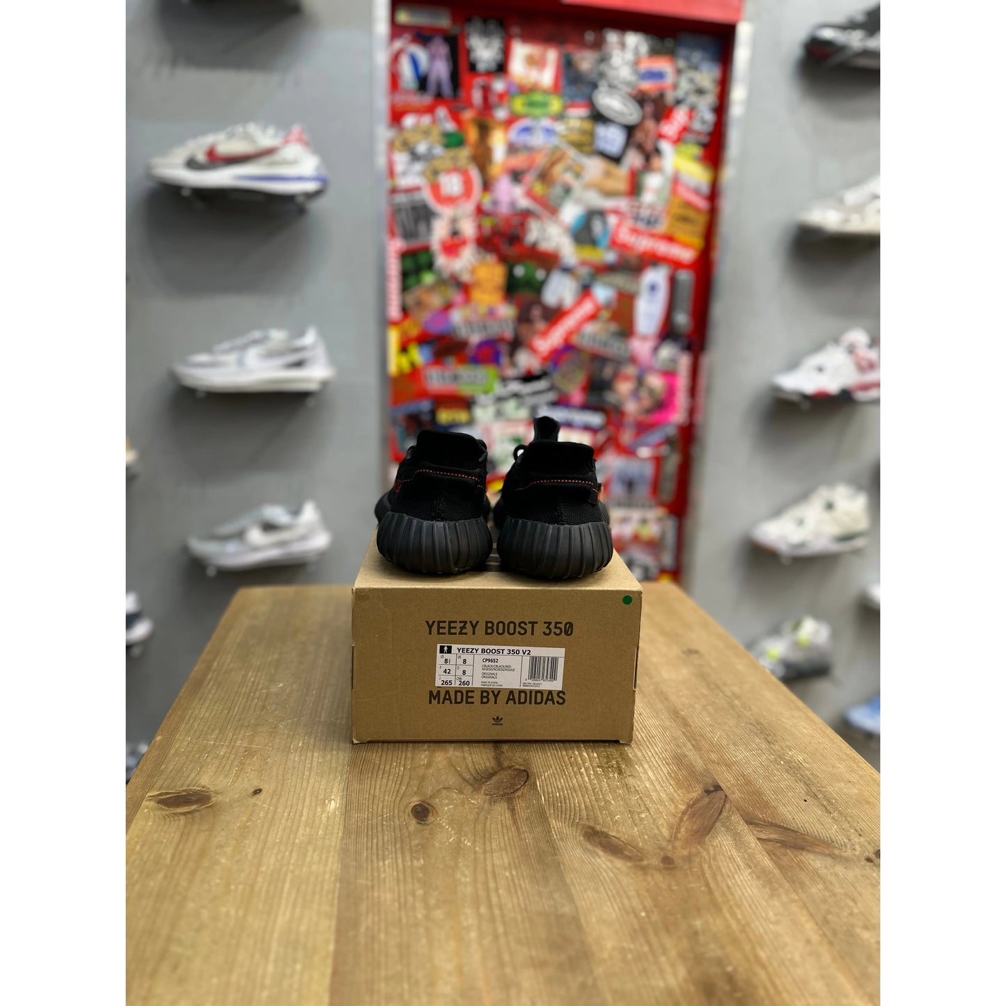Adidas Yeezy Boost 350 V2 Black Red UK 8 from Yeezy