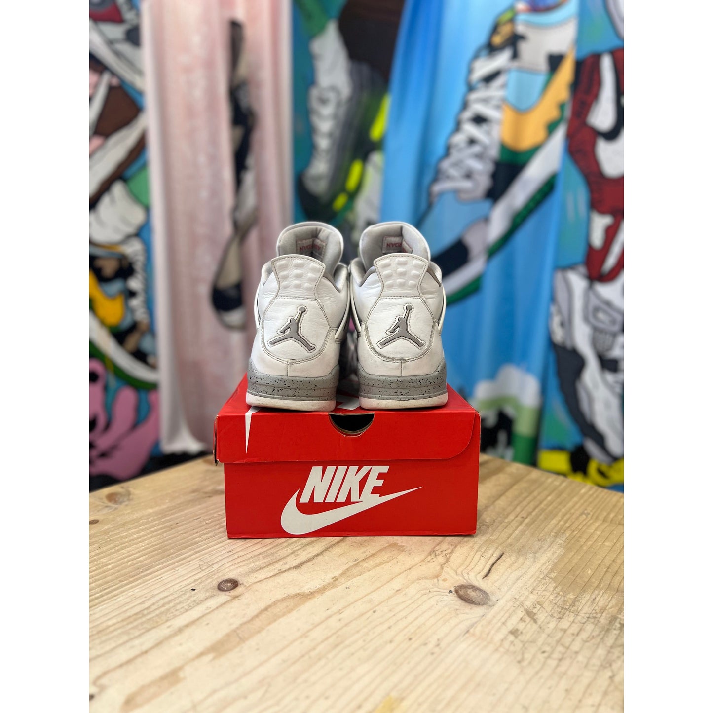 Jordan 4 White Oreo UK9.5