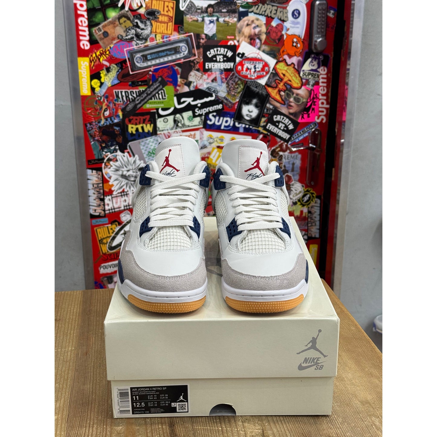 Jordan 4 Retro SB Navy UK 10