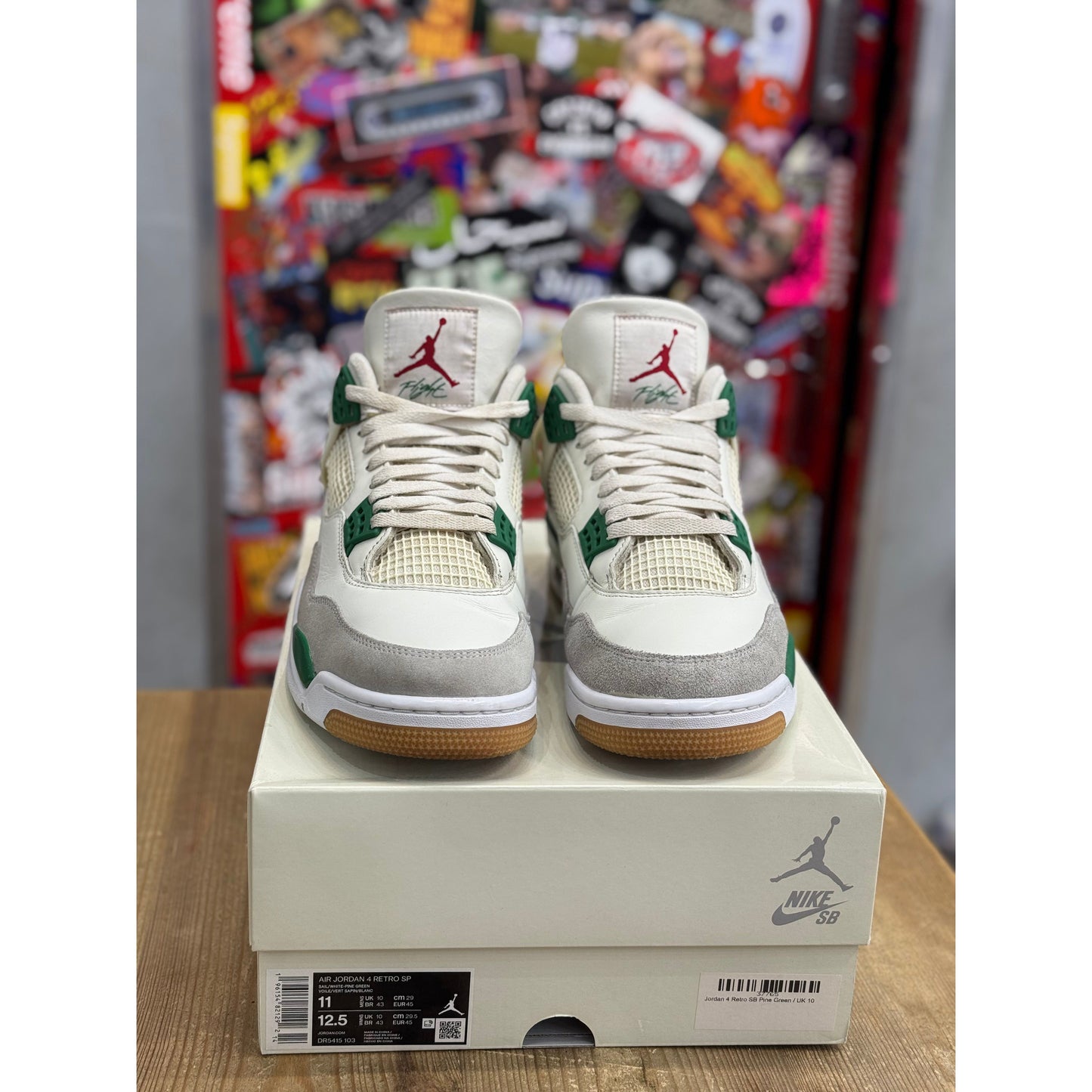 Jordan 4 Retro SB Pine Green UK 10.