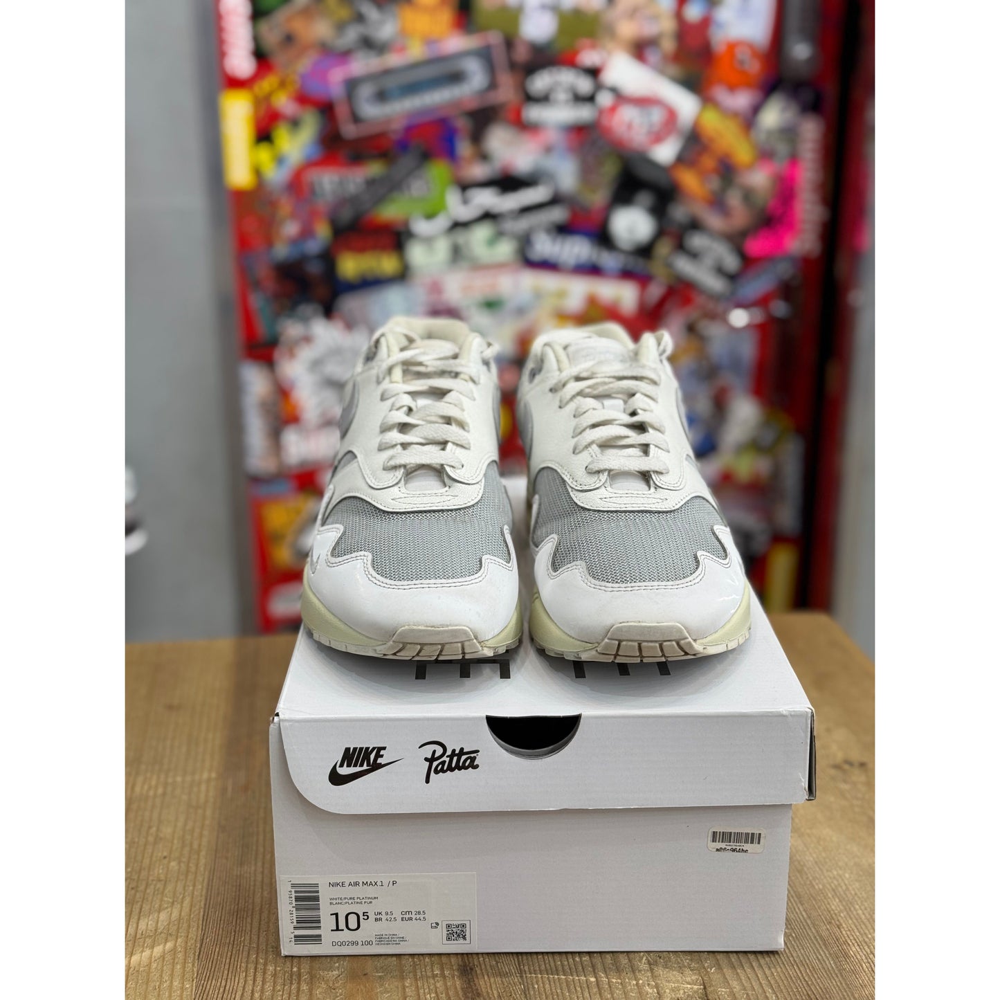 Nike Air Max 1 Patta Waves White Uk 9.5.