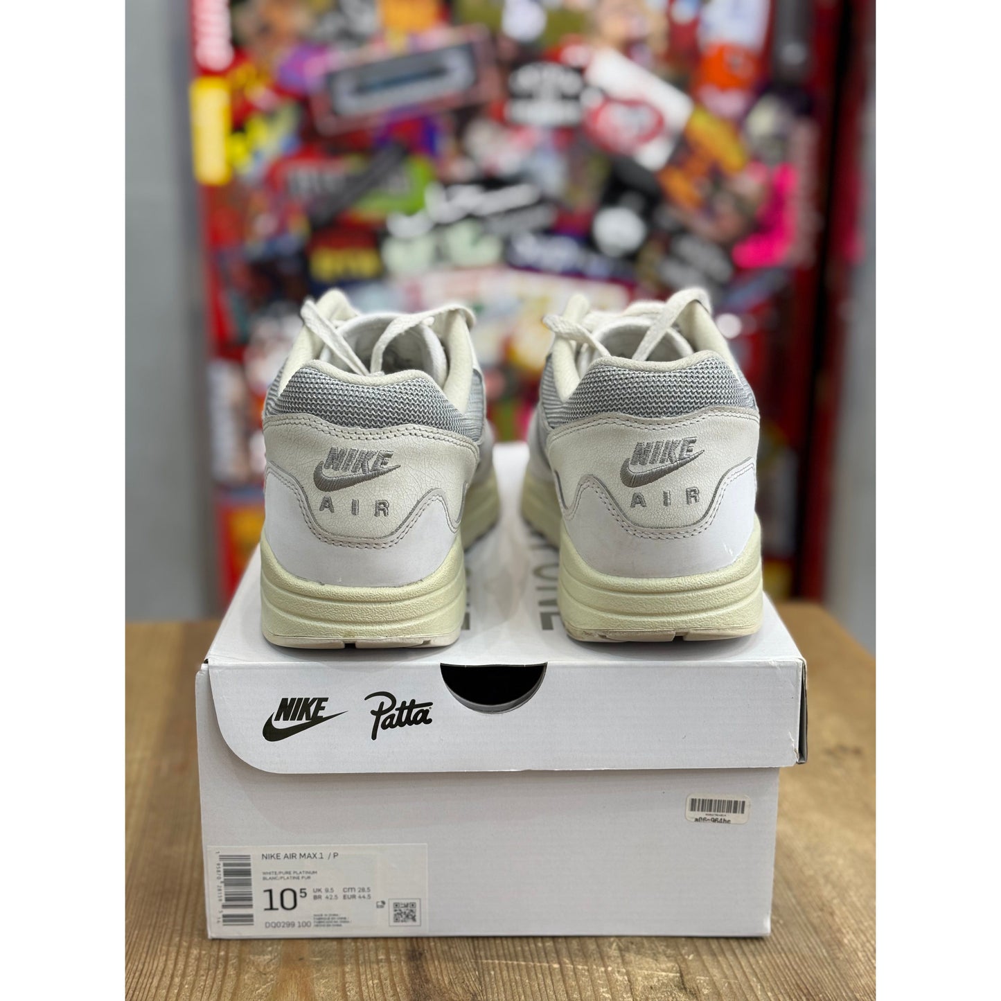 Nike Air Max 1 Patta Waves White Uk 9.5.