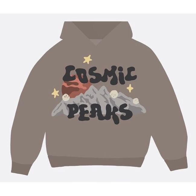 Broken Planet Market Cosmic Peaks Hoodie Cinder Brown