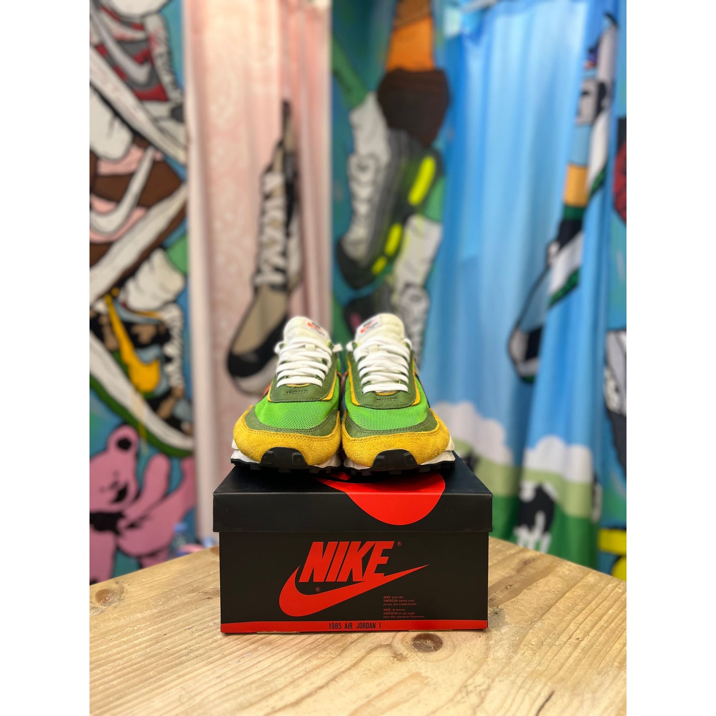 Nike Sacai LDWaffle Gusto Green UK10.5