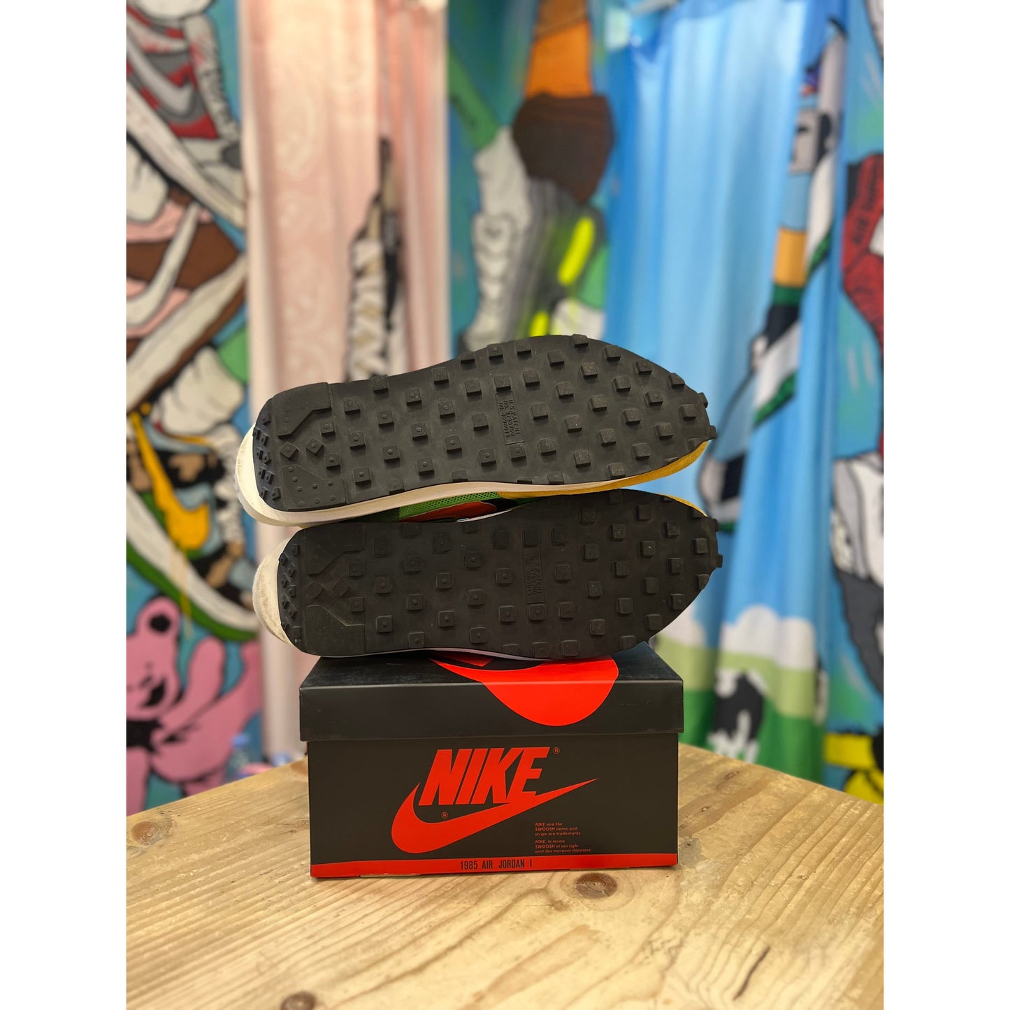 Nike Sacai LDWaffle Gusto Green UK10.5