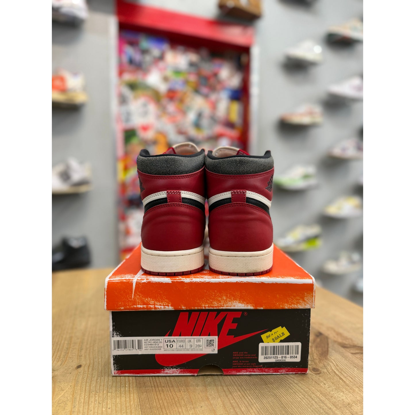 Jordan 1 Retro High OG Chicago Lost & Found UK 9