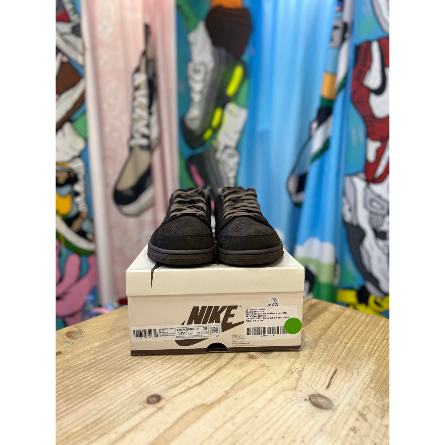 Jordan 1 Retro Low OG SP Travis Scott Velvet Brown UK 9.5