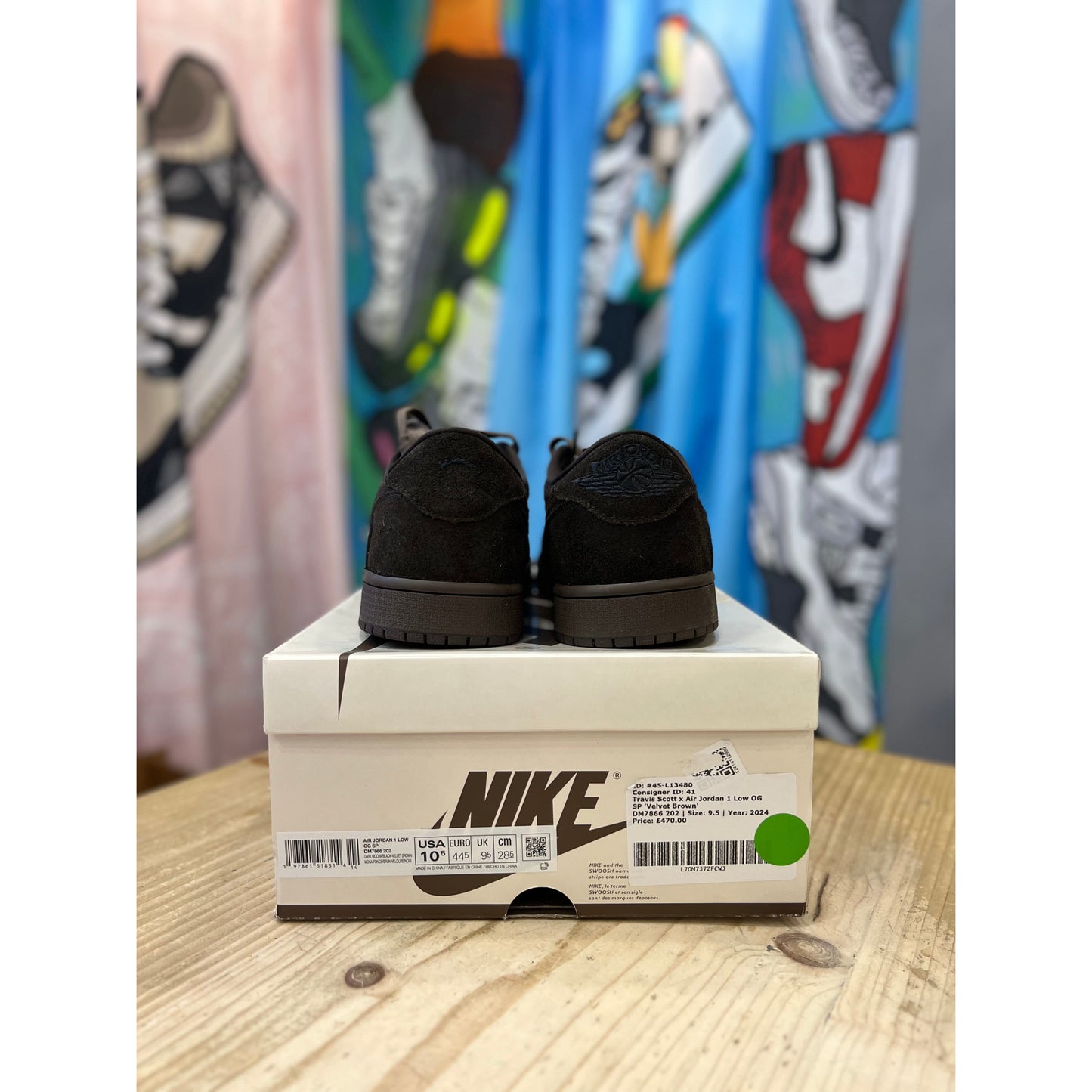 Jordan 1 Retro Low OG SP Travis Scott Velvet Brown UK 9.5