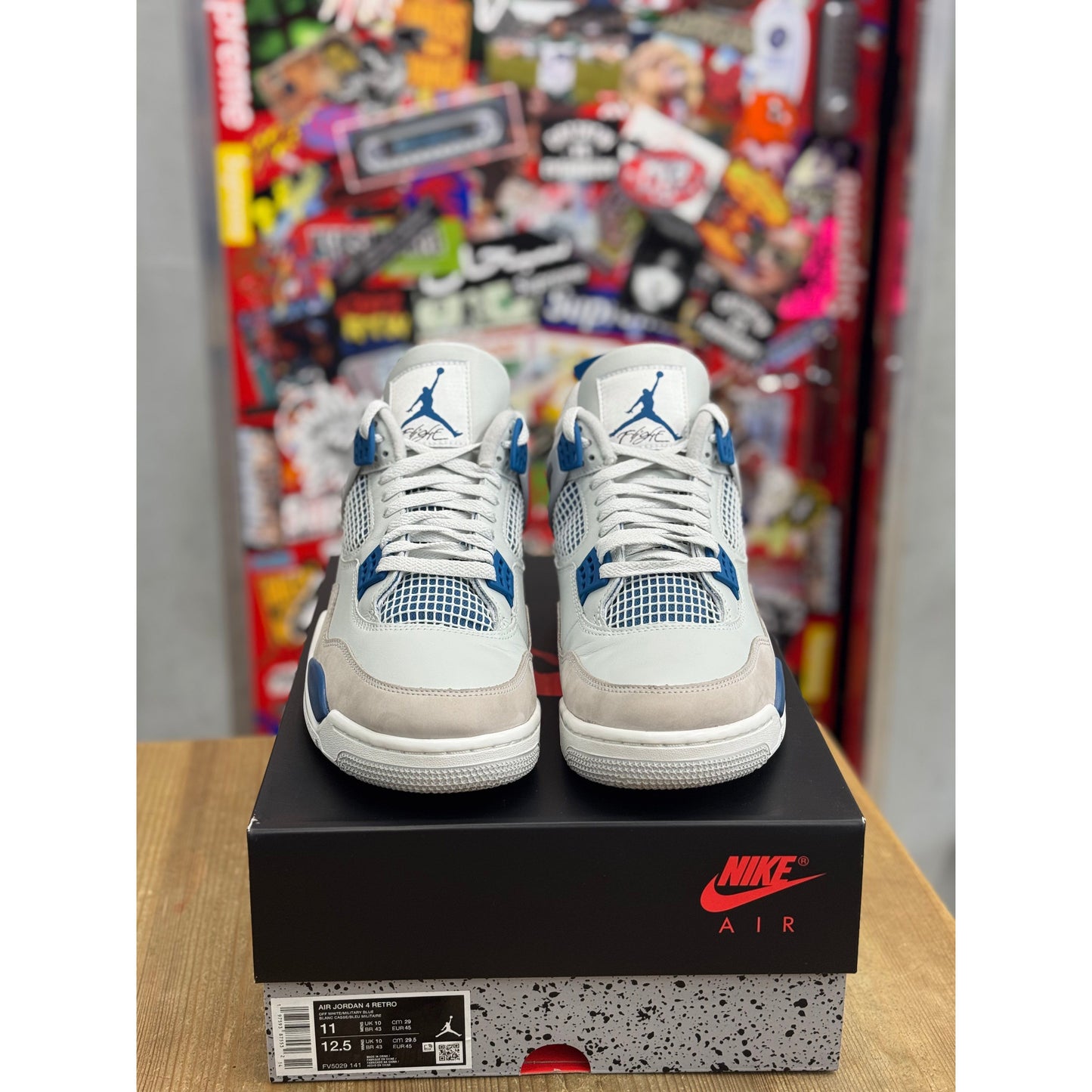 Jordan 4 Retro Military Blue UK 10.