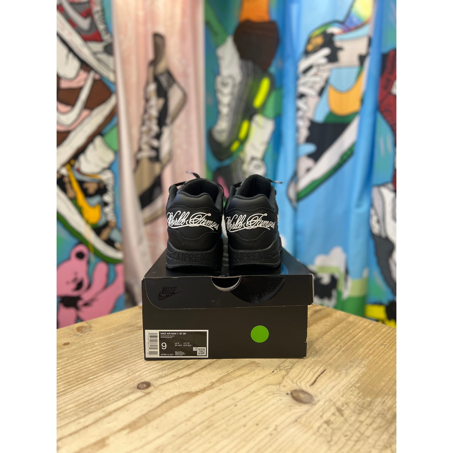 Air Max 1 Supreme Black UK8