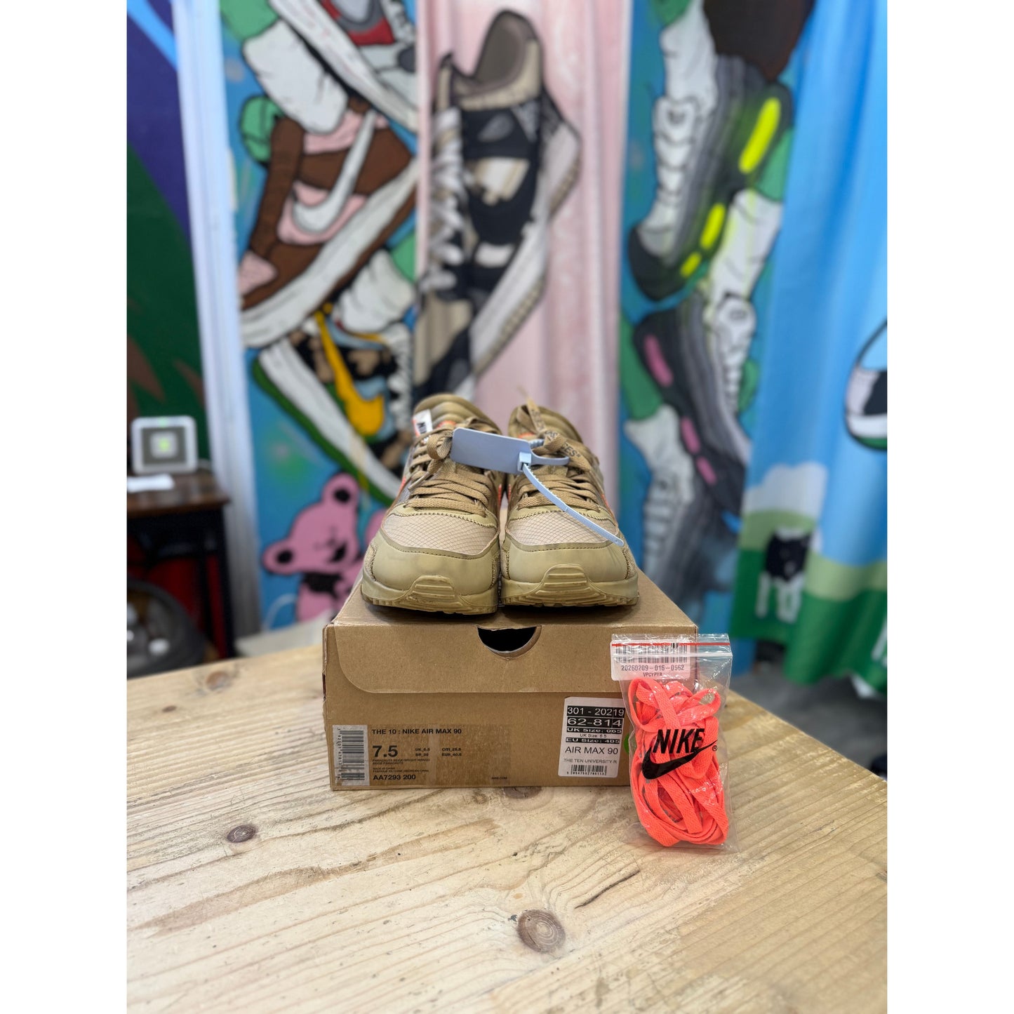 Nike Air Max 90 Off-White Desert Ore UK 6.5