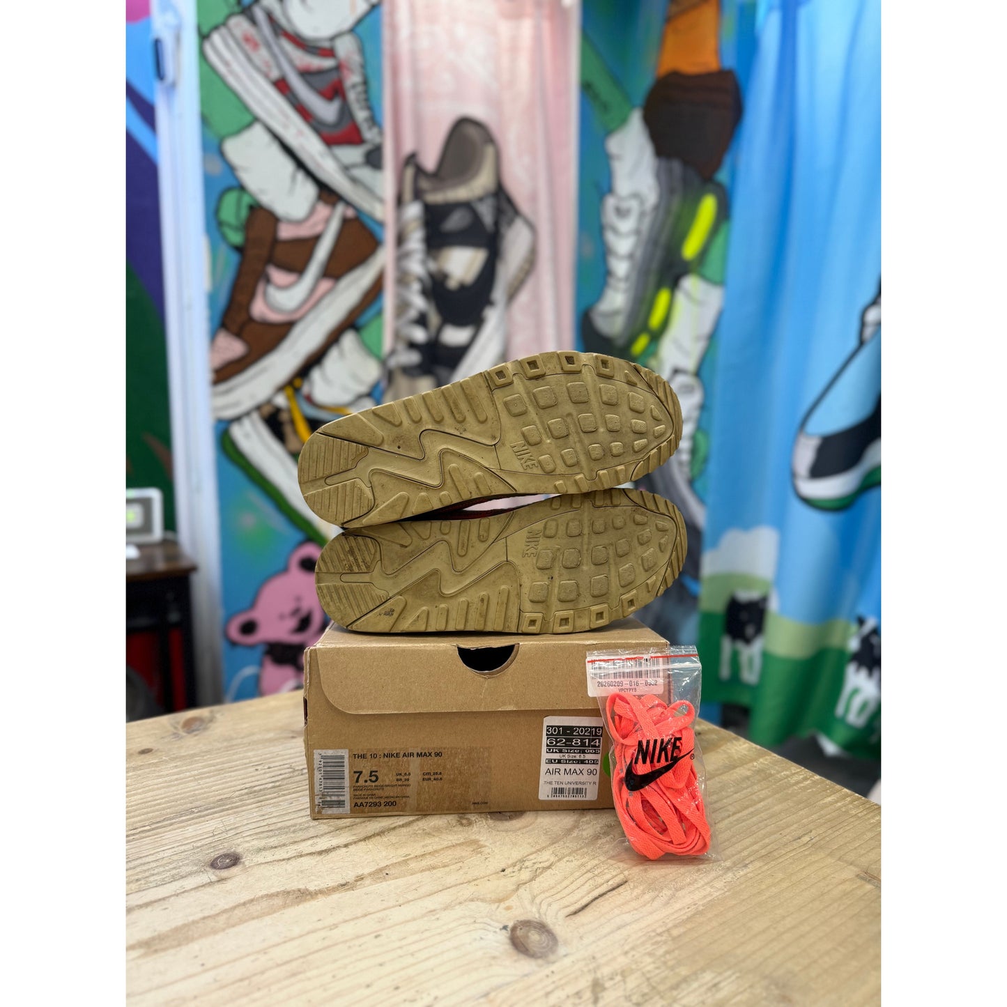 Nike Air Max 90 Off-White Desert Ore UK 6.5