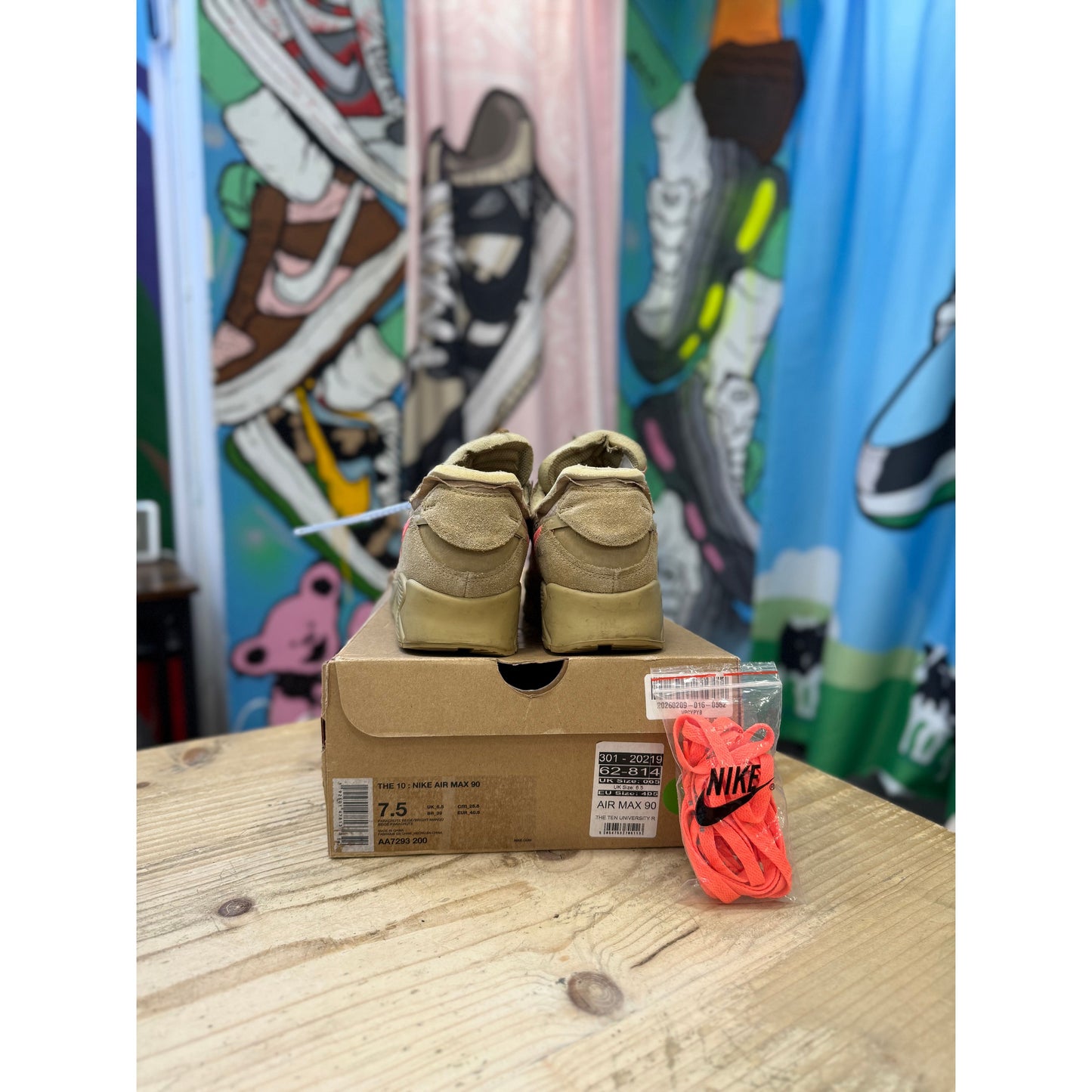 Nike Air Max 90 Off-White Desert Ore UK 6.5