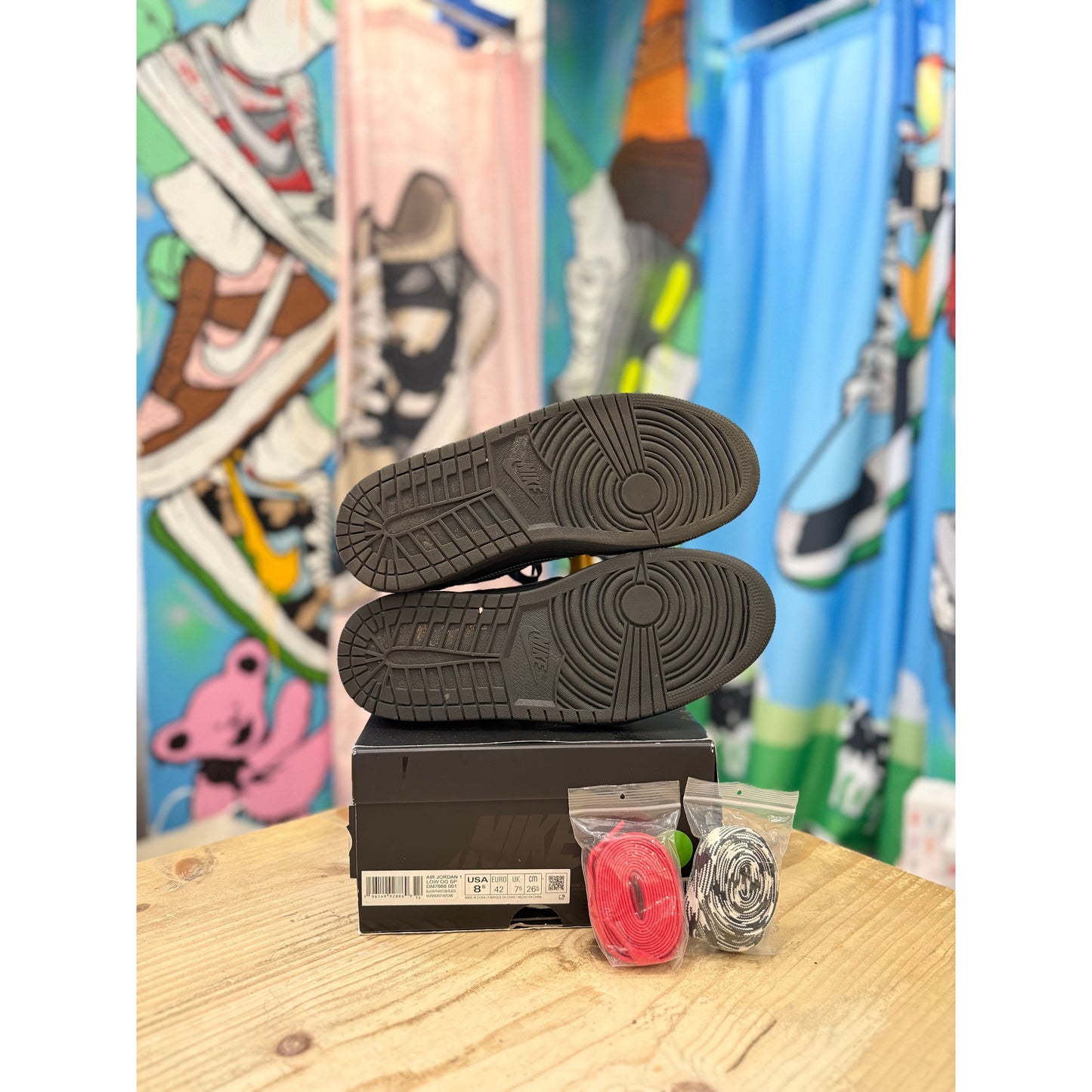 Jordan 1 Retro Low OG SP Travis Scott Black Phantom UK 7.5