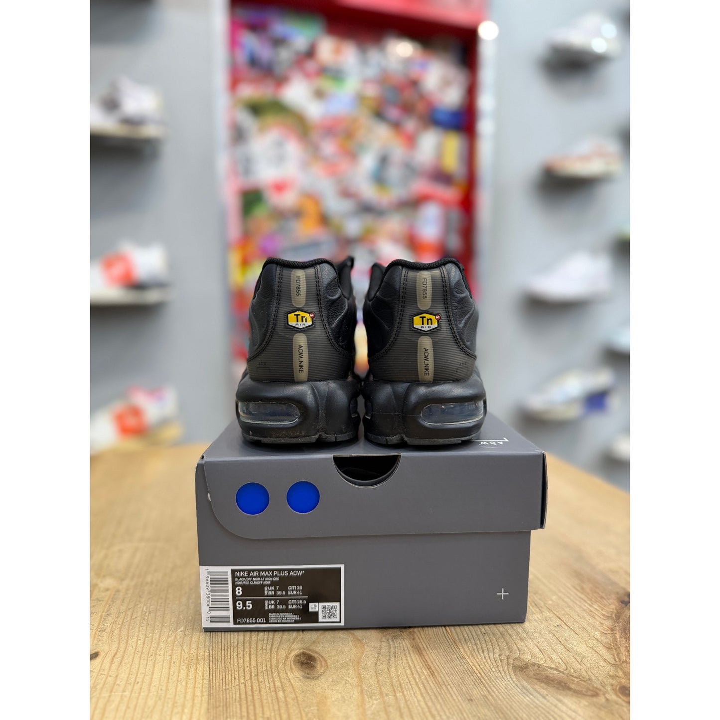 Nike Air Max Plus A-COLD-WALL Black UK 7