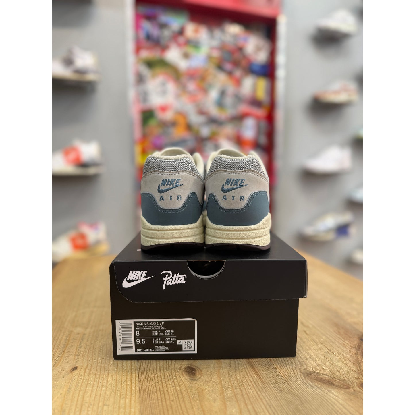 Nike Air Max 1 Patta Waves Noise Aqua (with Bracelet) UK 7