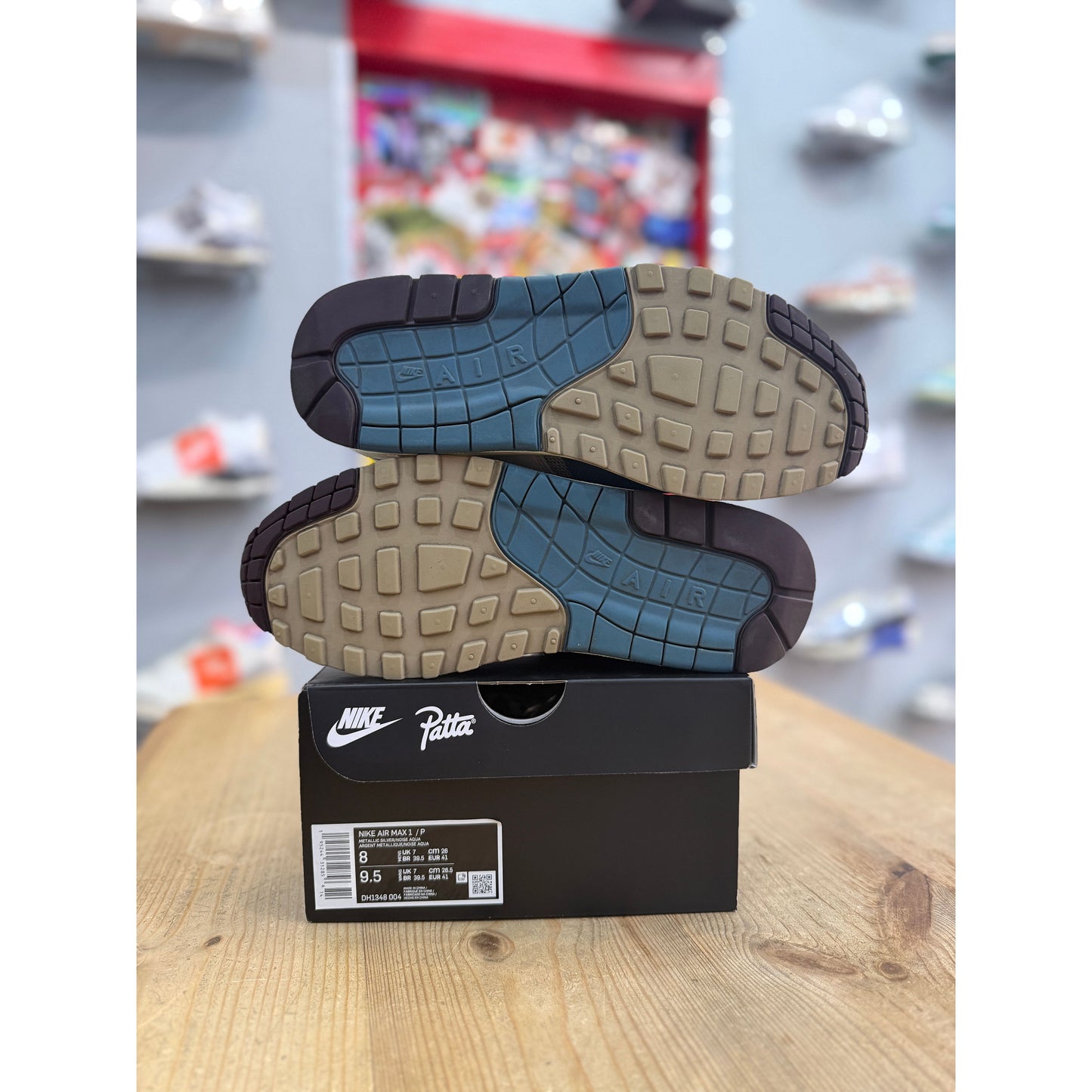 Nike Air Max 1 Patta Waves Noise Aqua (with Bracelet) UK 7