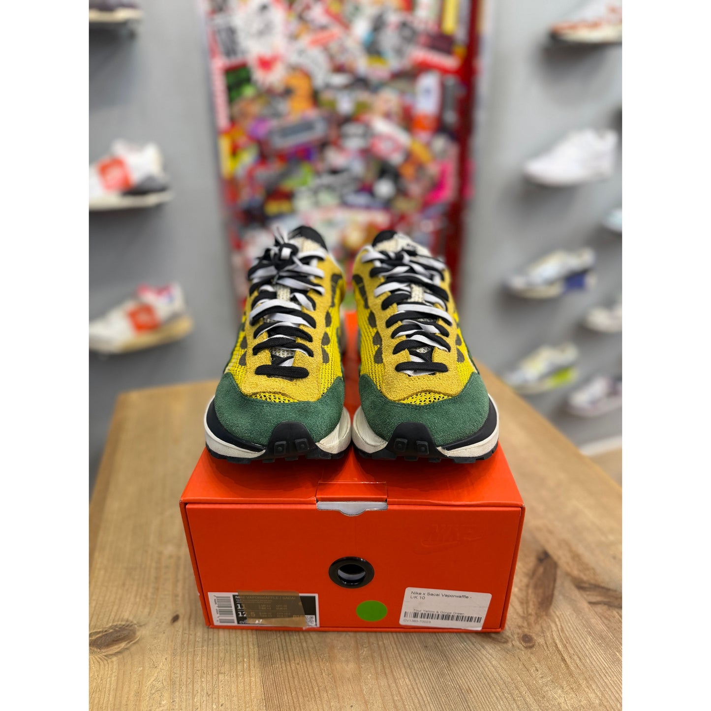 Nike Sacai Vapourwaffle Tour Yellow uk10