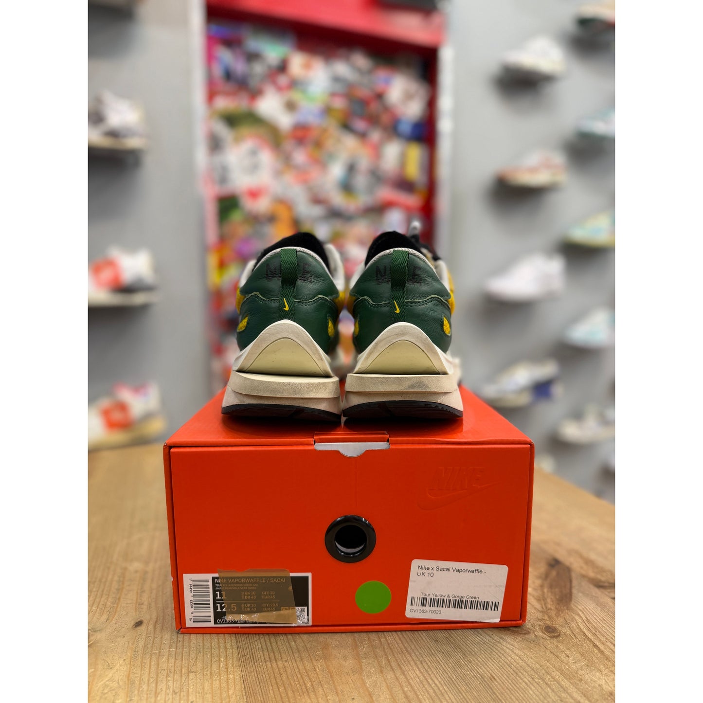 Nike Sacai Vapourwaffle Tour Yellow uk10