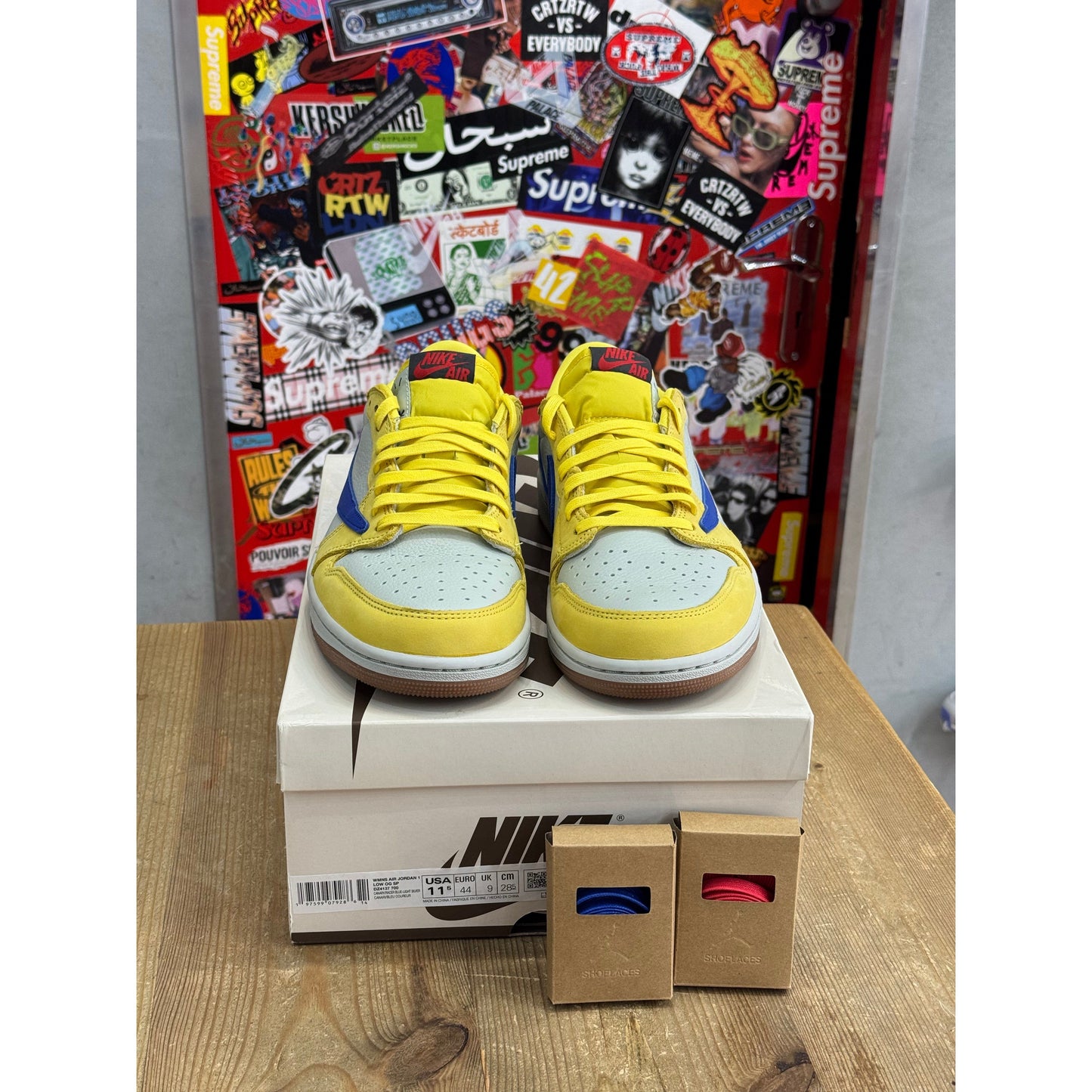 Jordan 1 Retro Low OG SP Travis Scott Canary (Women's) UK 9.
