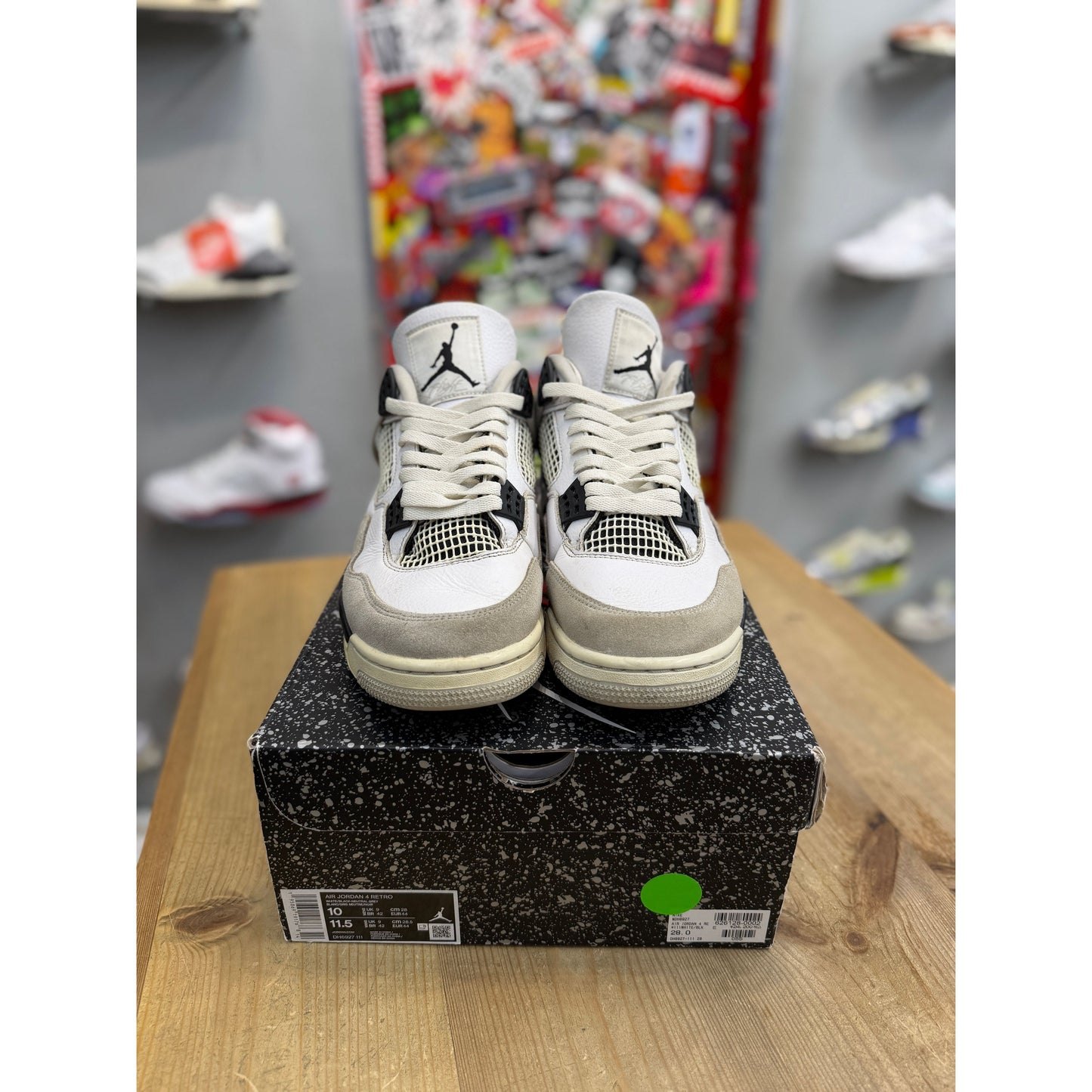 Jordan 4 Retro Military Black UK 9