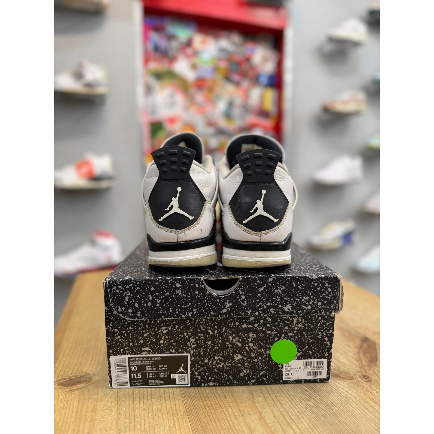 Jordan 4 Retro Military Black UK 9