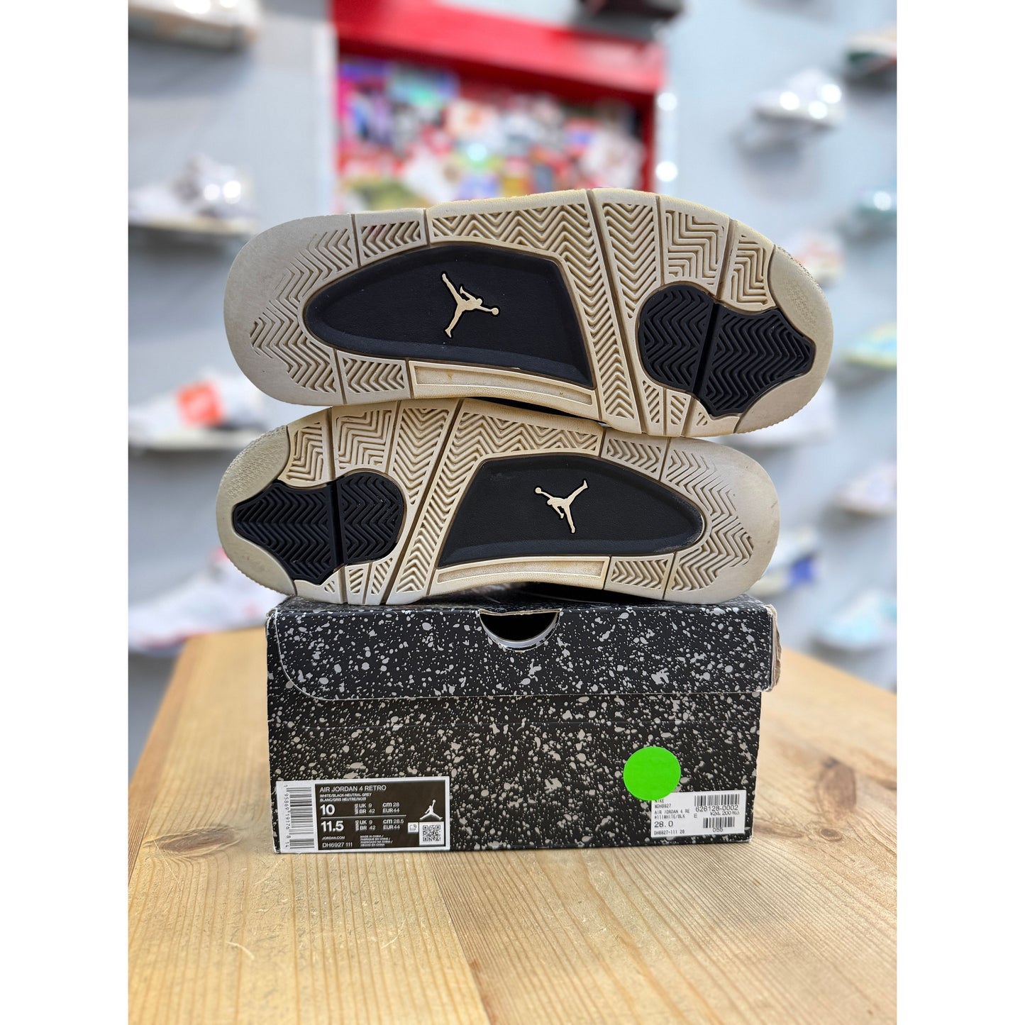 Jordan 4 Retro Military Black UK 9