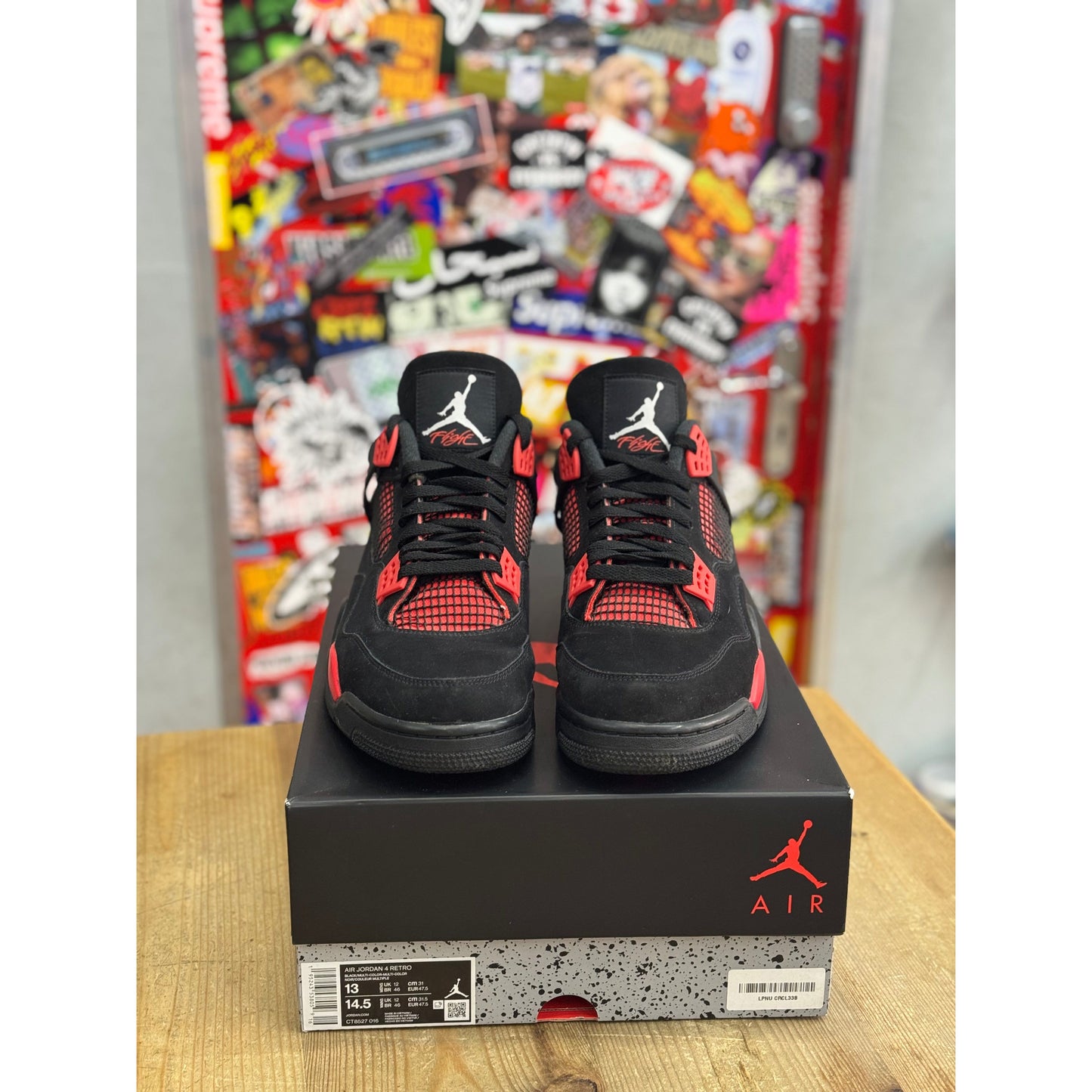 Jordan 4 Retro Red Thunder UK 12