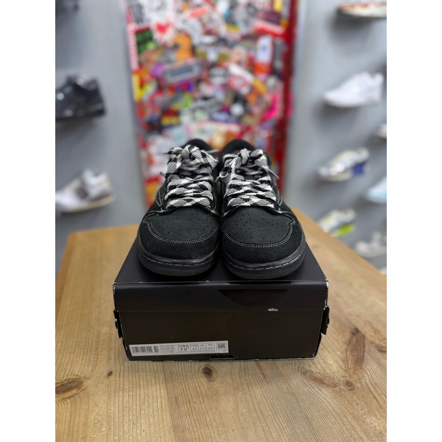 Jordan 1 Retro Low OG SP Travis Scott Black Phantom UK 11.5