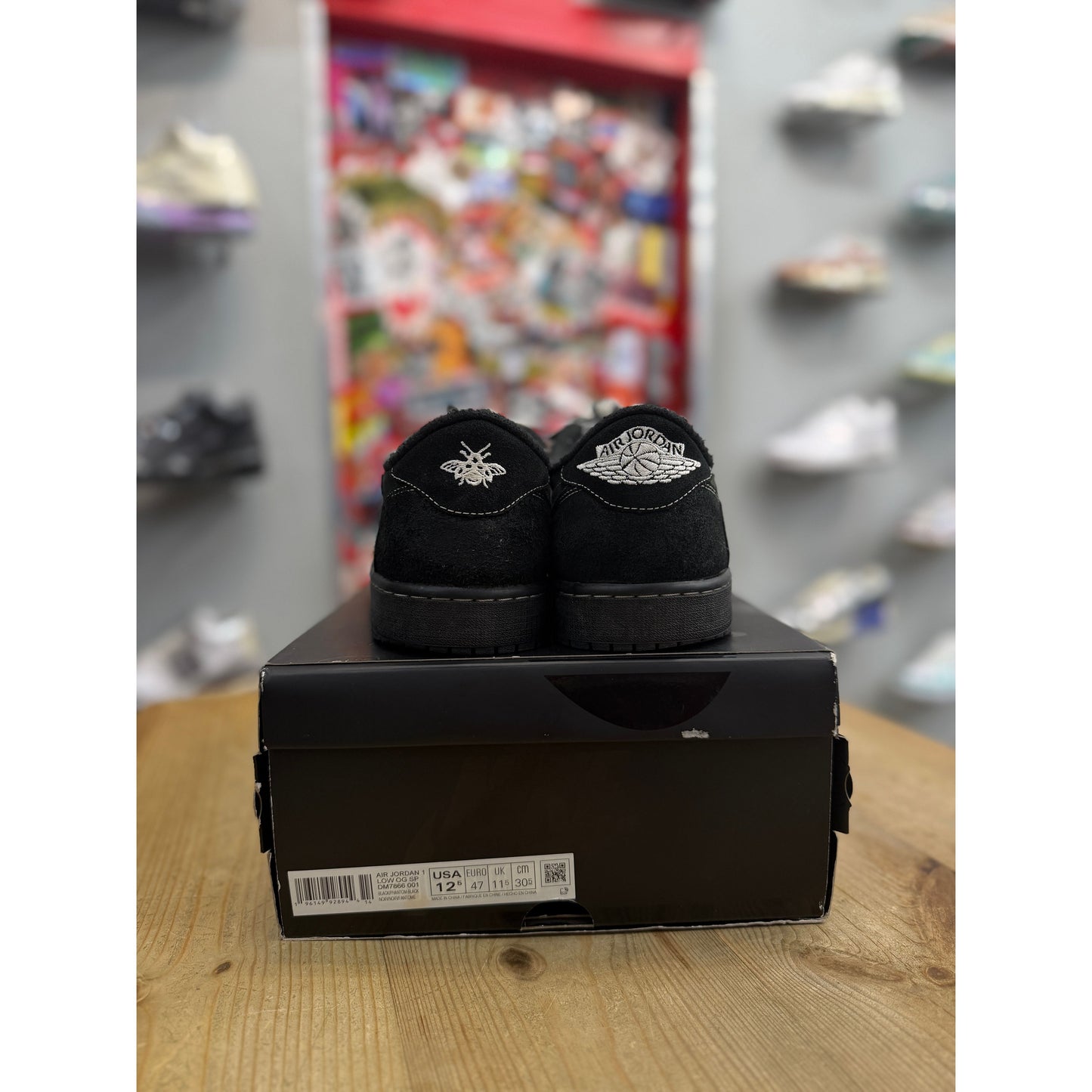 Jordan 1 Retro Low OG SP Travis Scott Black Phantom UK 11.5