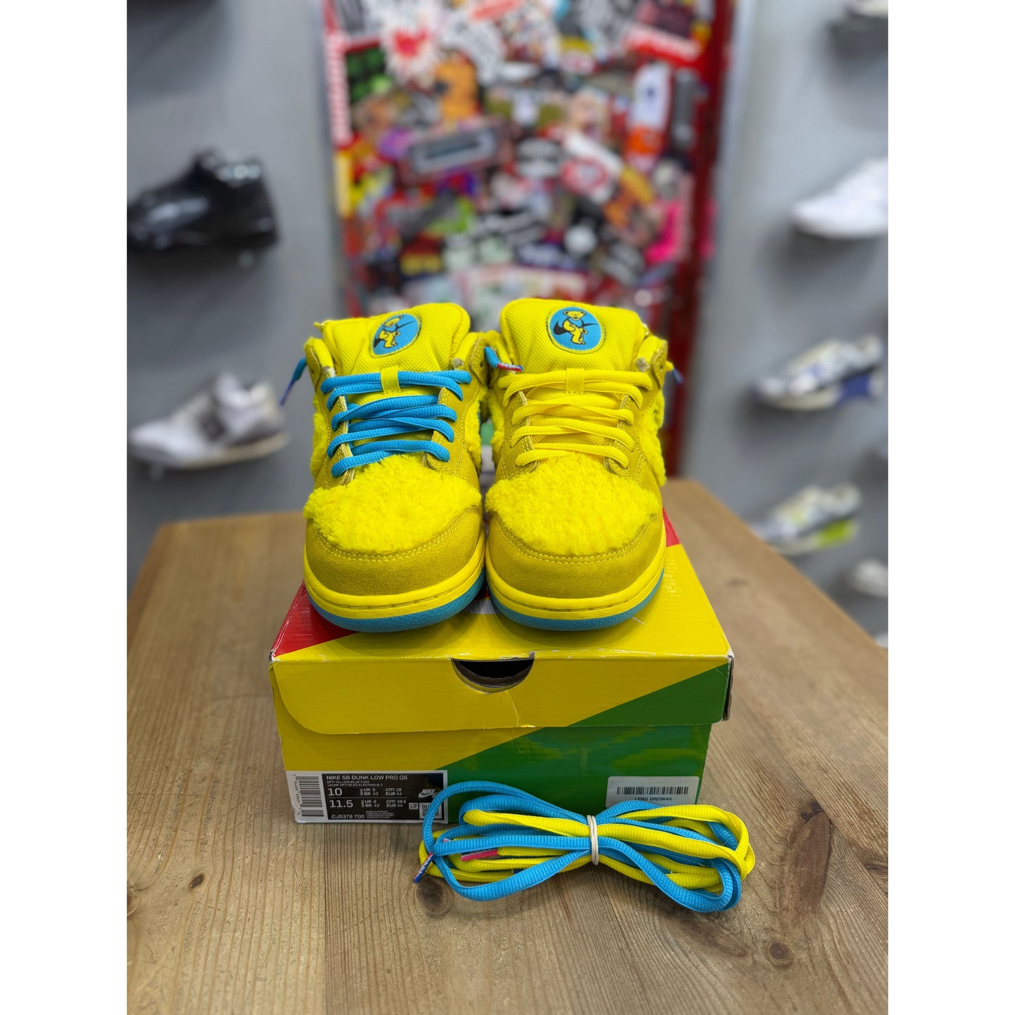 Nike SB Dunk Low Grateful Dead Bears Opti Yellow UK 9