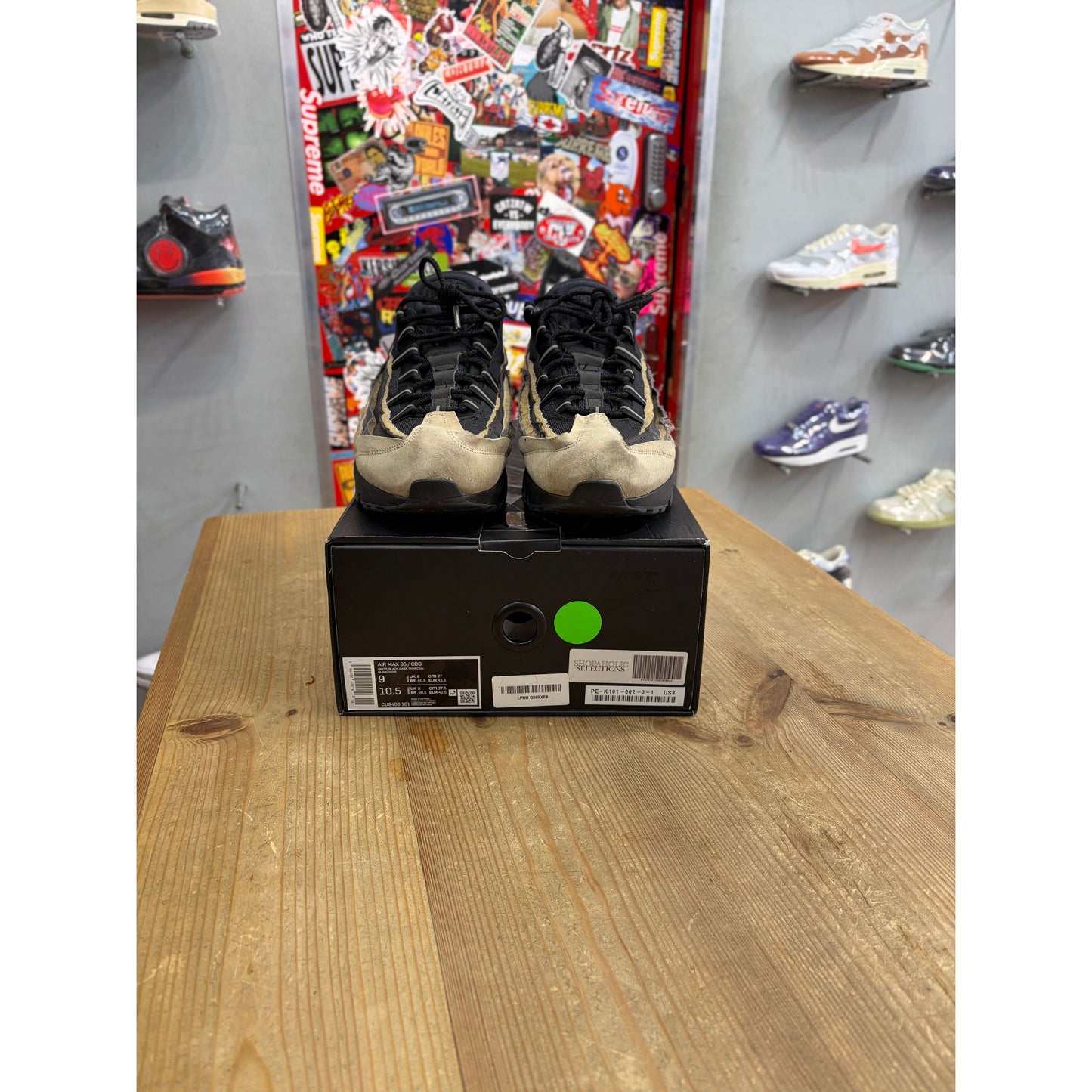 Nike Air Max 95 Comme des Garcons Black Grey UK8