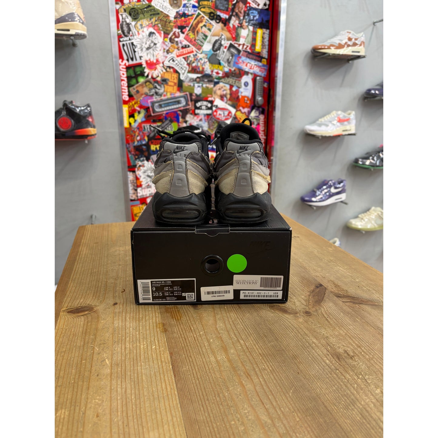 Nike Air Max 95 Comme des Garcons Black Grey UK8